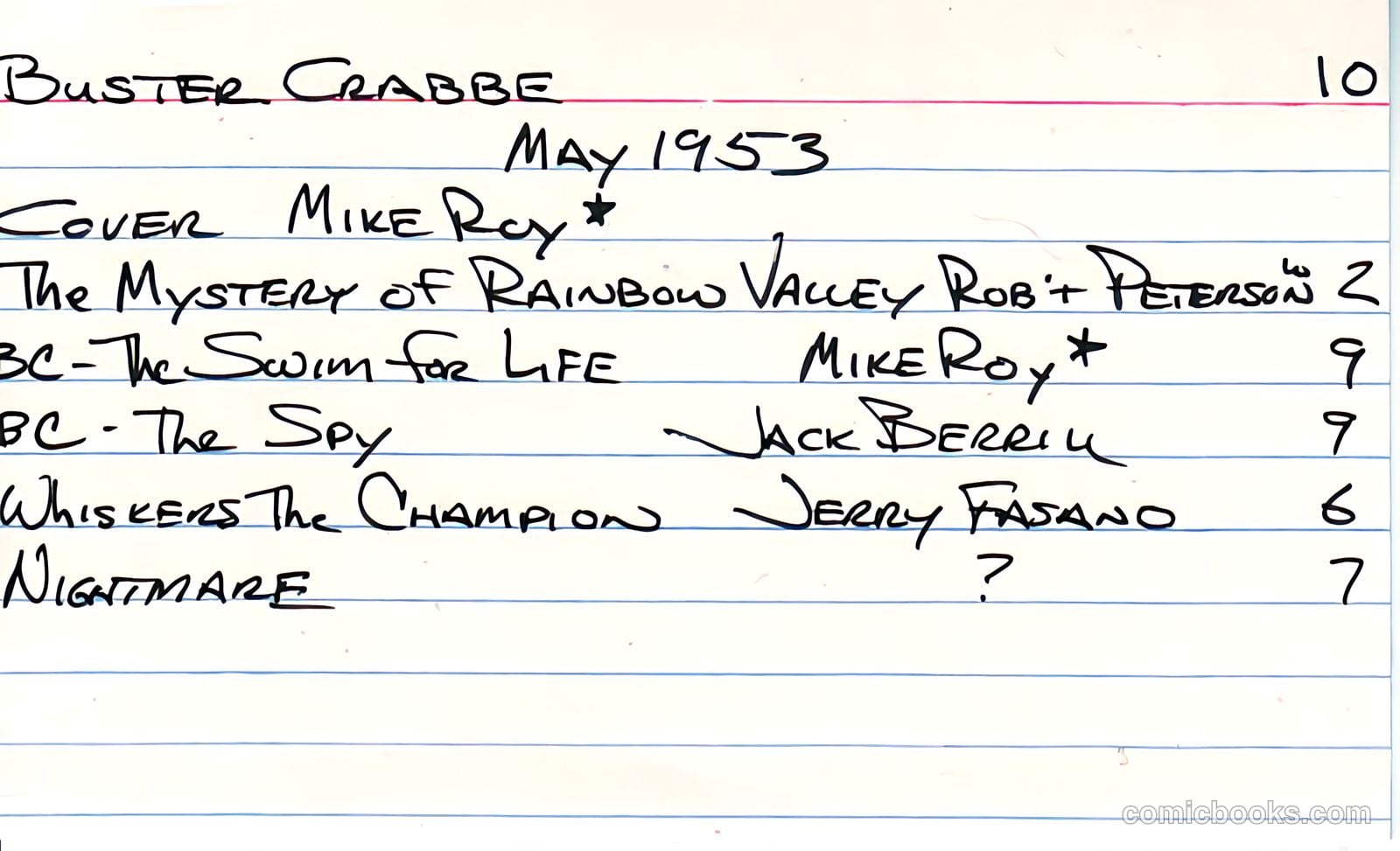 Buster Crabbe #10 (1953) — page 37 of 37
