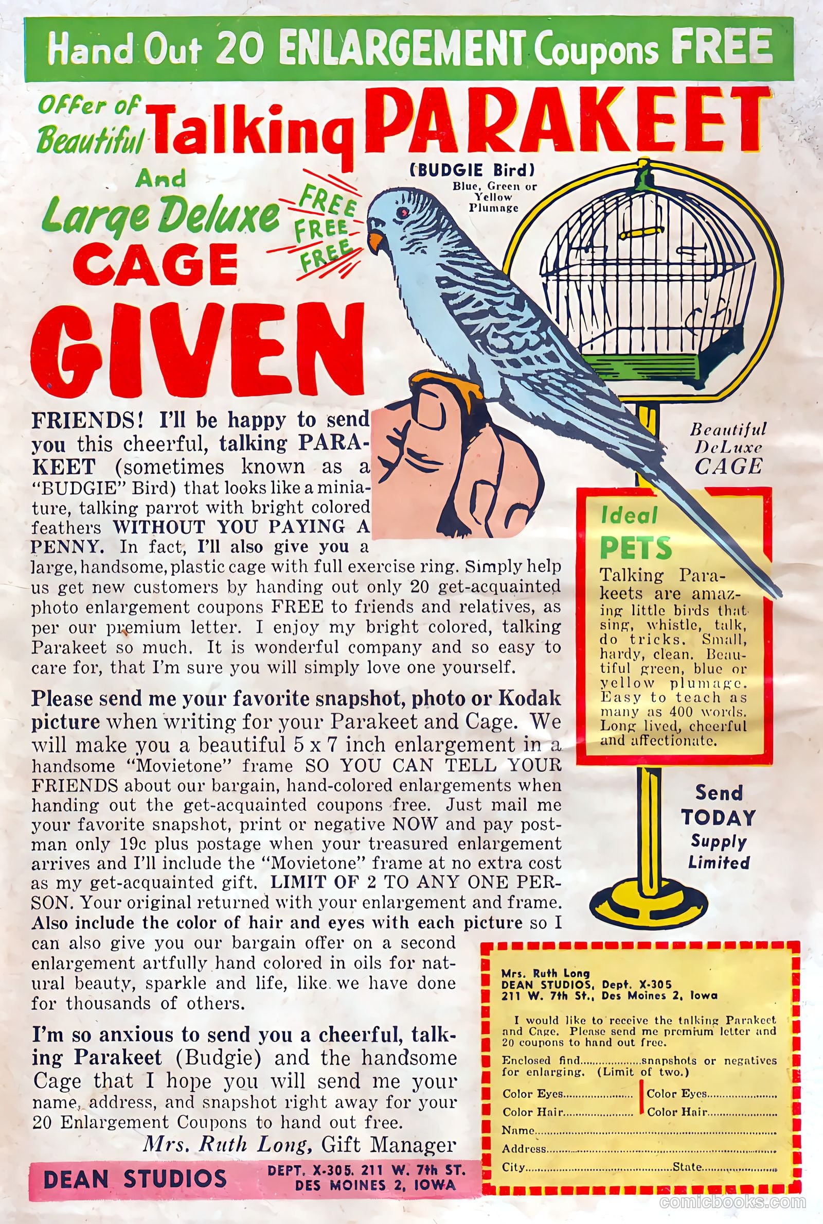 Buster Crabbe #12 (1953) — page 36 of 36