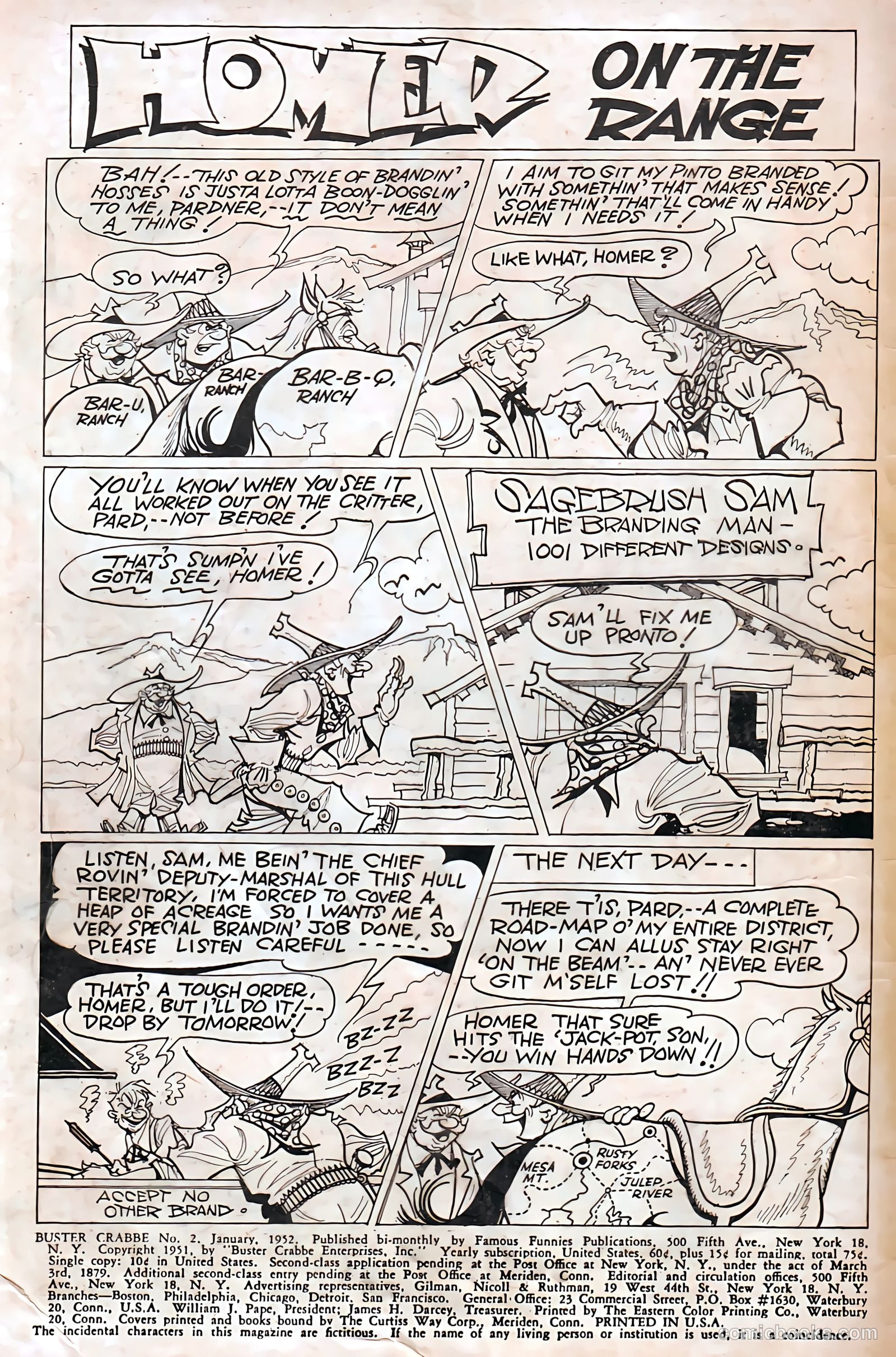Buster Crabbe #2 (1952) — page 3 of 37