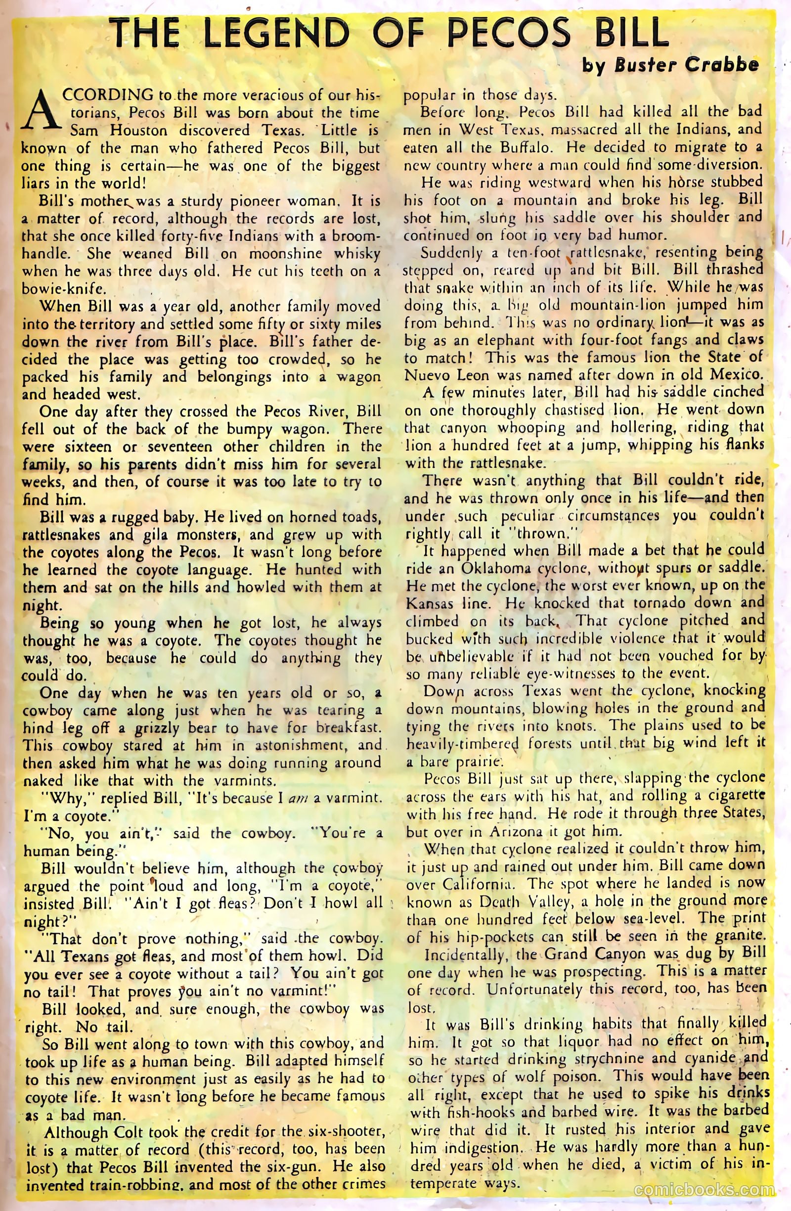 Buster Crabbe #2 (1952) — page 30 of 37