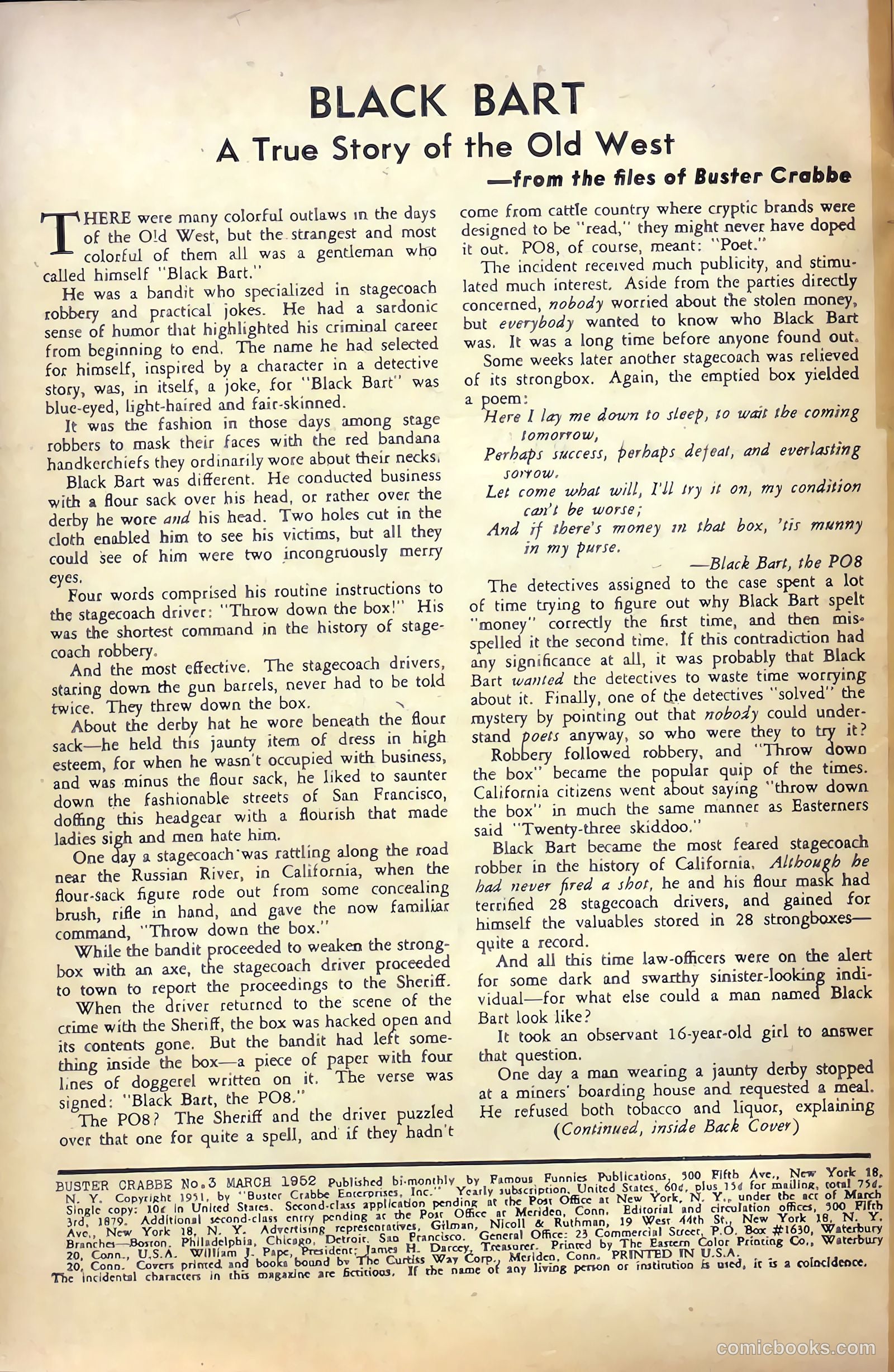 Buster Crabbe #3 (1952) — page 2 of 36