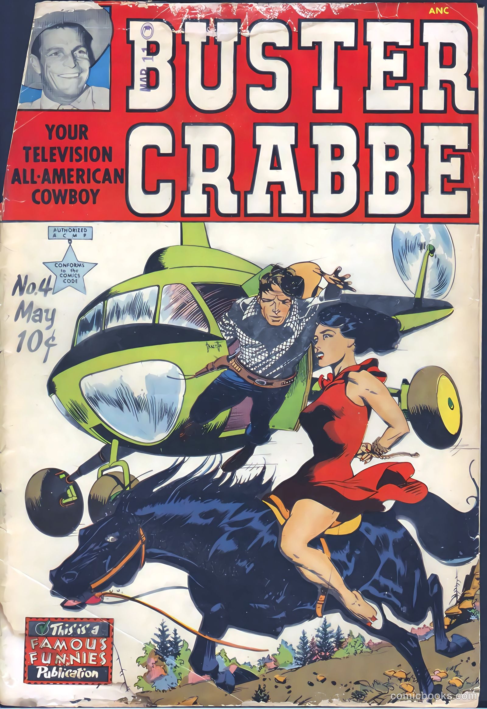 Buster Crabbe #4 cover