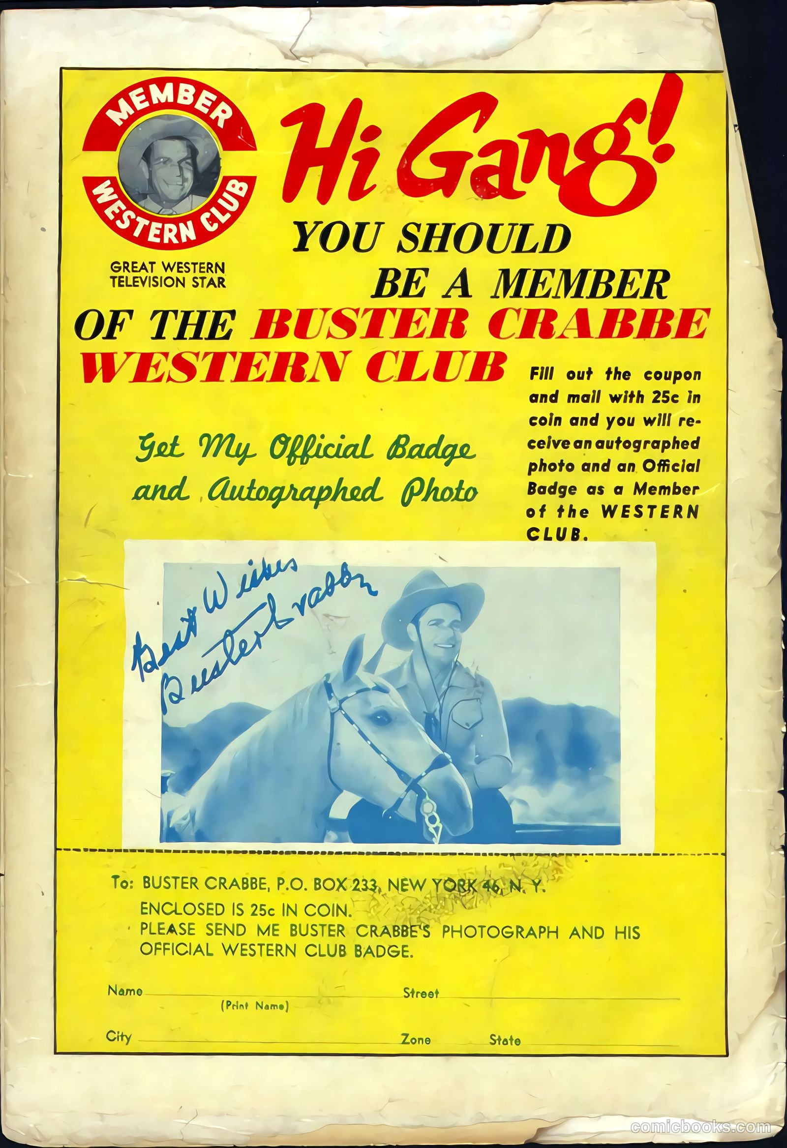 Buster Crabbe #4 (1952) — page 36 of 36