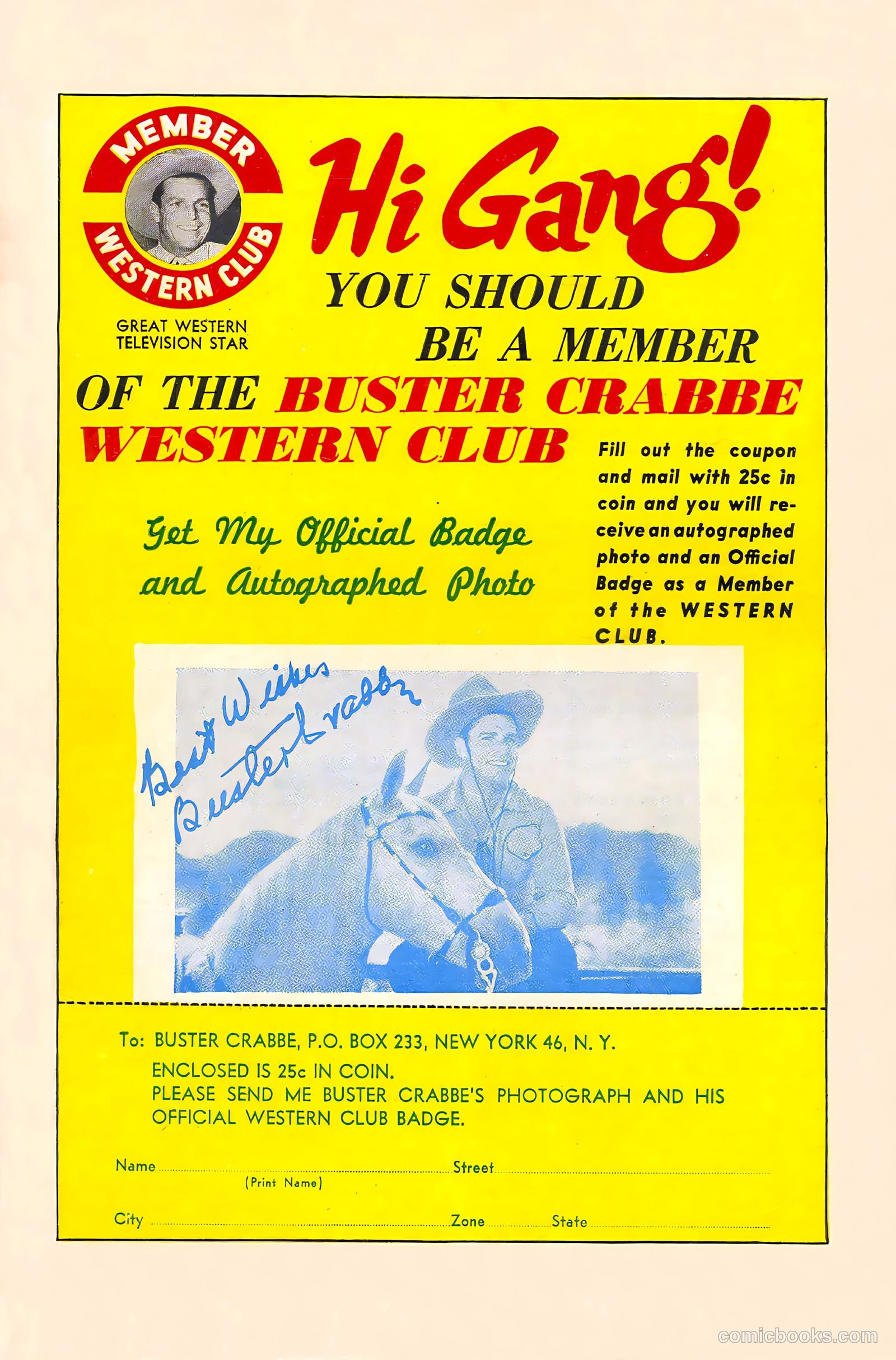 Buster Crabbe #5 (1952) — page 36 of 36