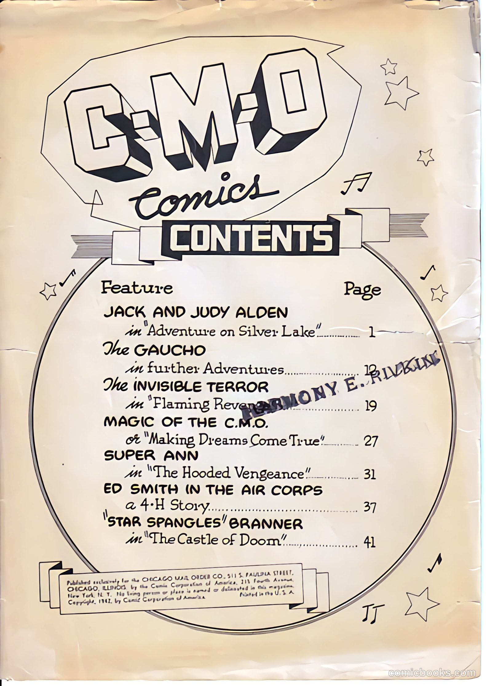 C-M-O Comics #2 (1942) — page 2 of 52