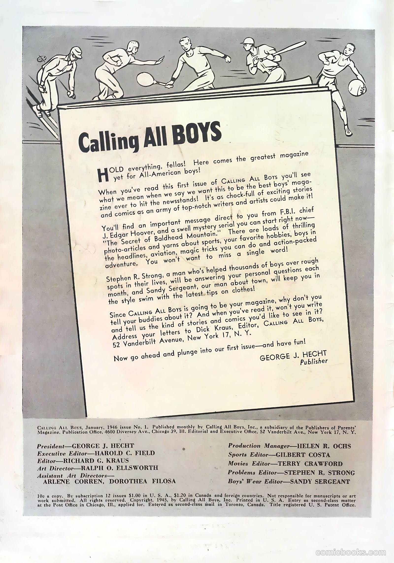 Calling All Boys #1 (1946) — page 2 of 61