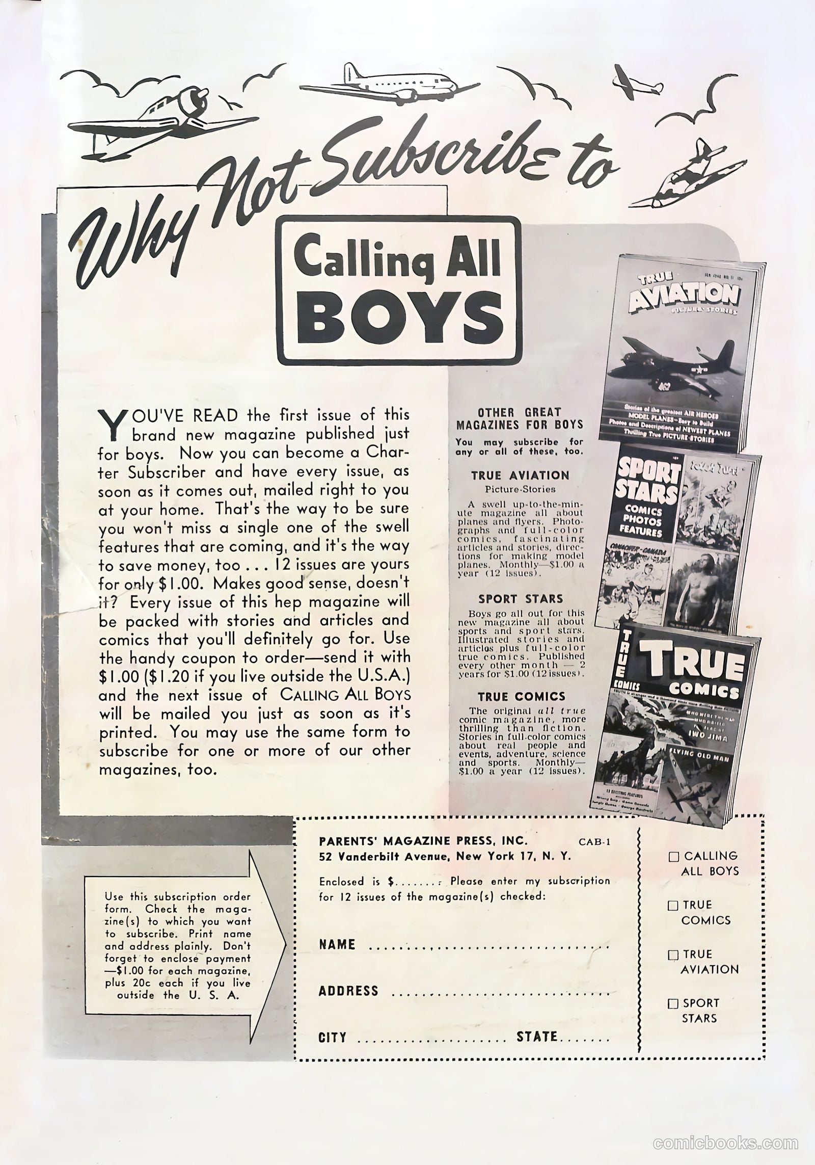 Calling All Boys #1 (1946) — page 59 of 61