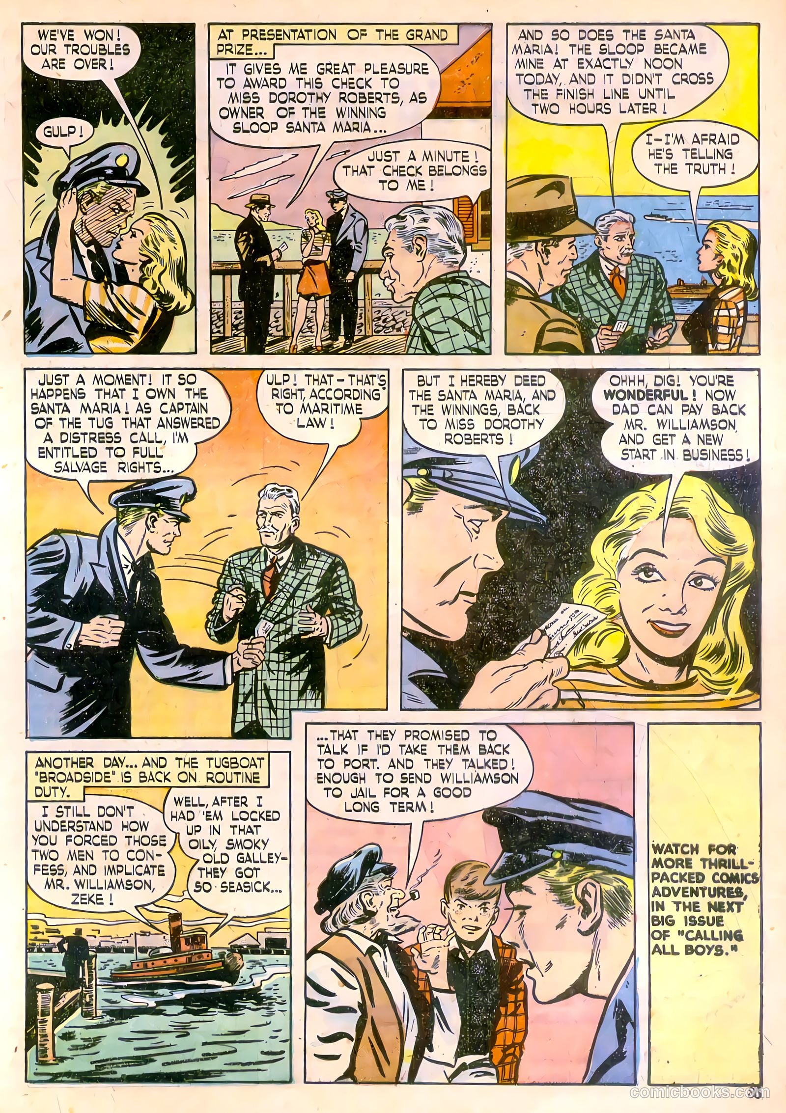 Calling All Boys #10 (1947) — page 35 of 52