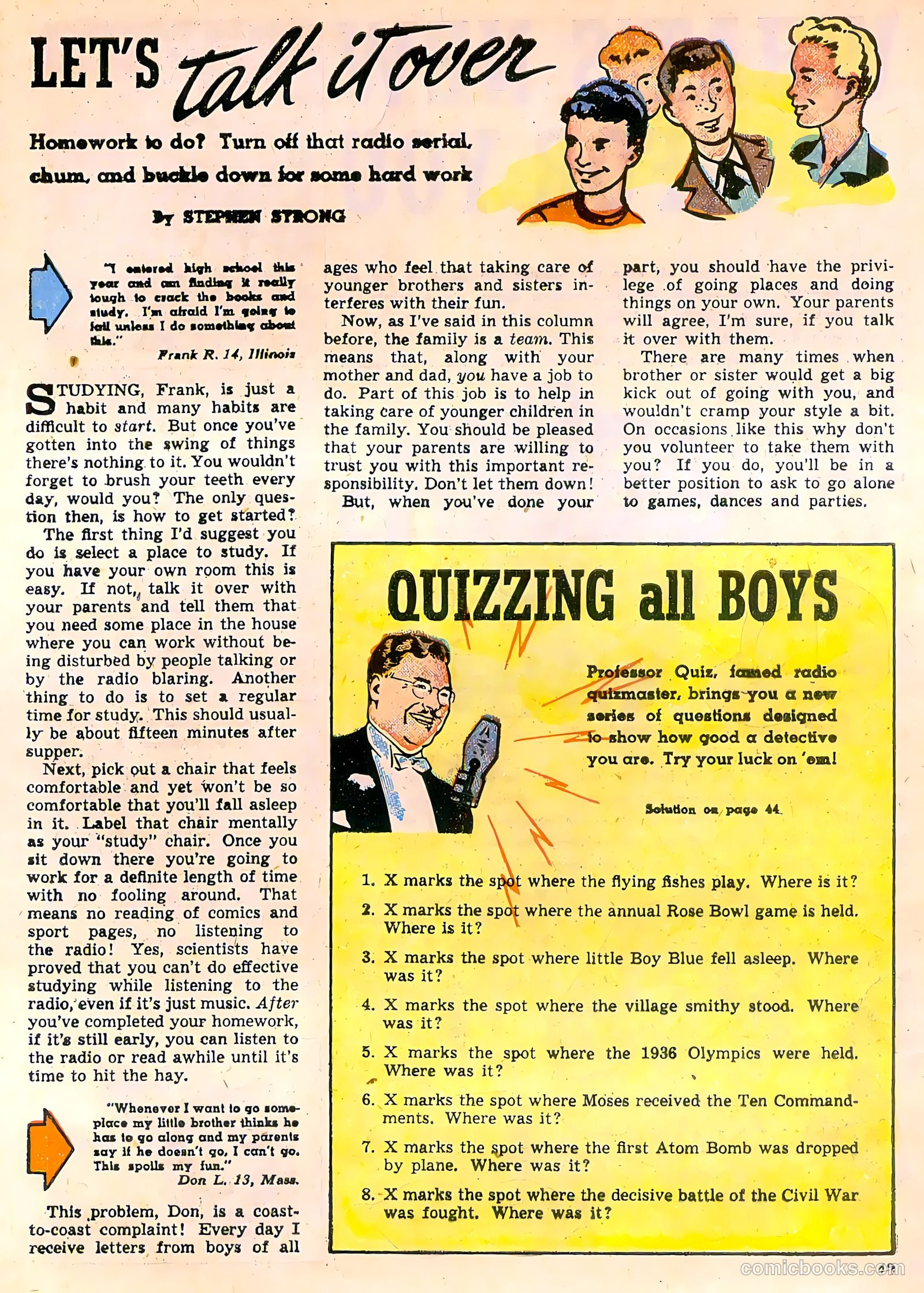 Calling All Boys #10 (1947) — page 43 of 52