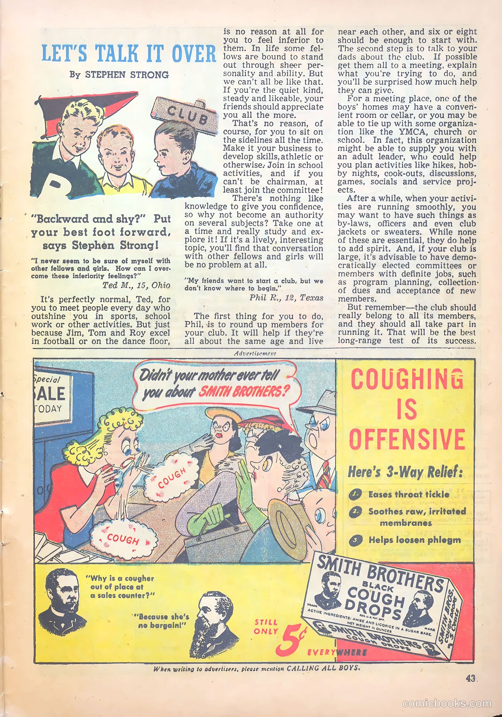 Calling All Boys #11 (1947) — page 42 of 51