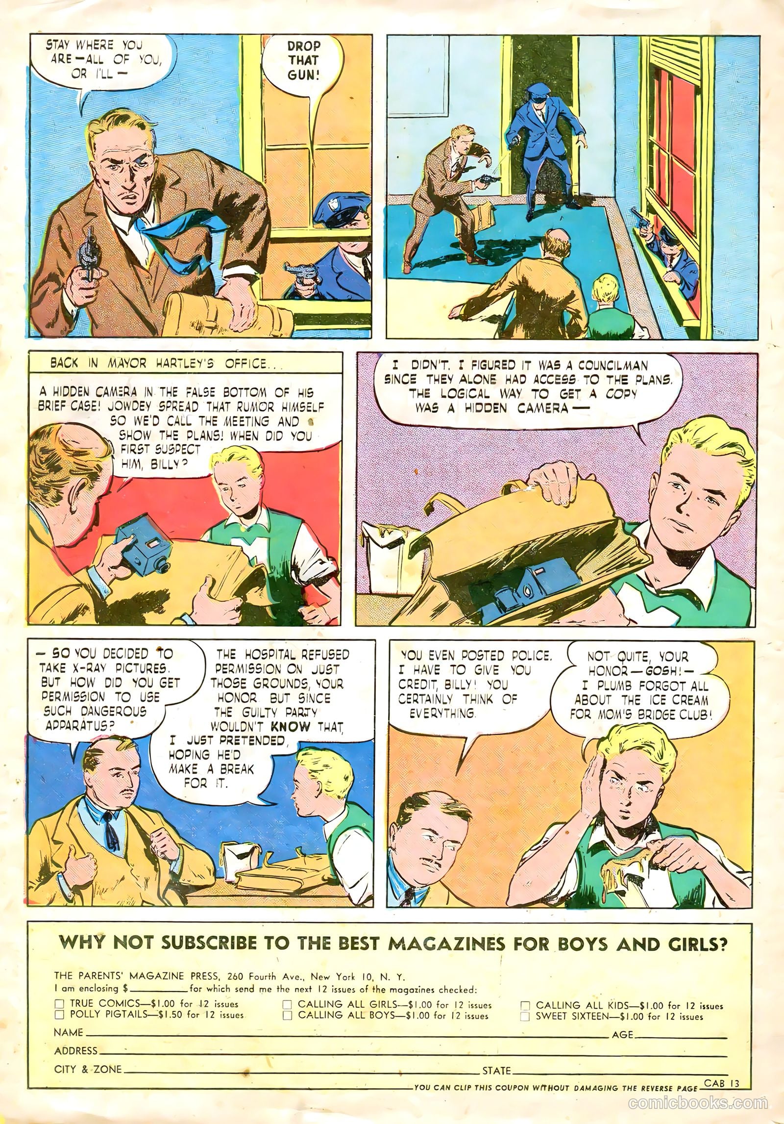 Calling All Boys #13 (1947) — page 34 of 36