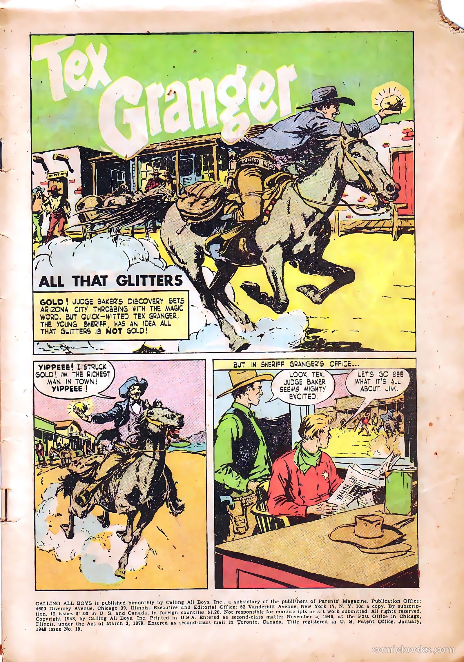 Calling All Boys #15 (1948) — page 3 of 38
