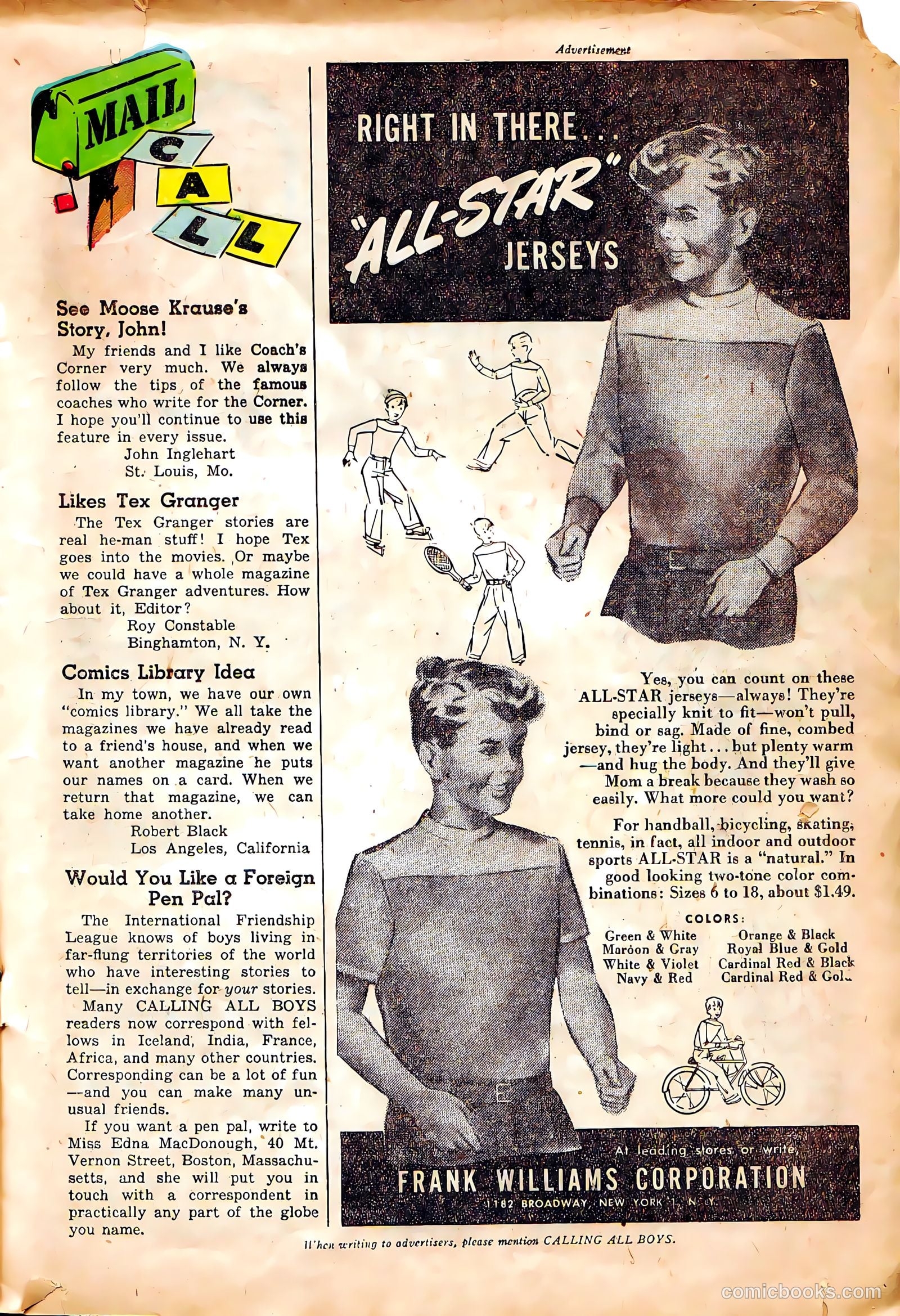 Calling All Boys #15 (1948) — page 17 of 38