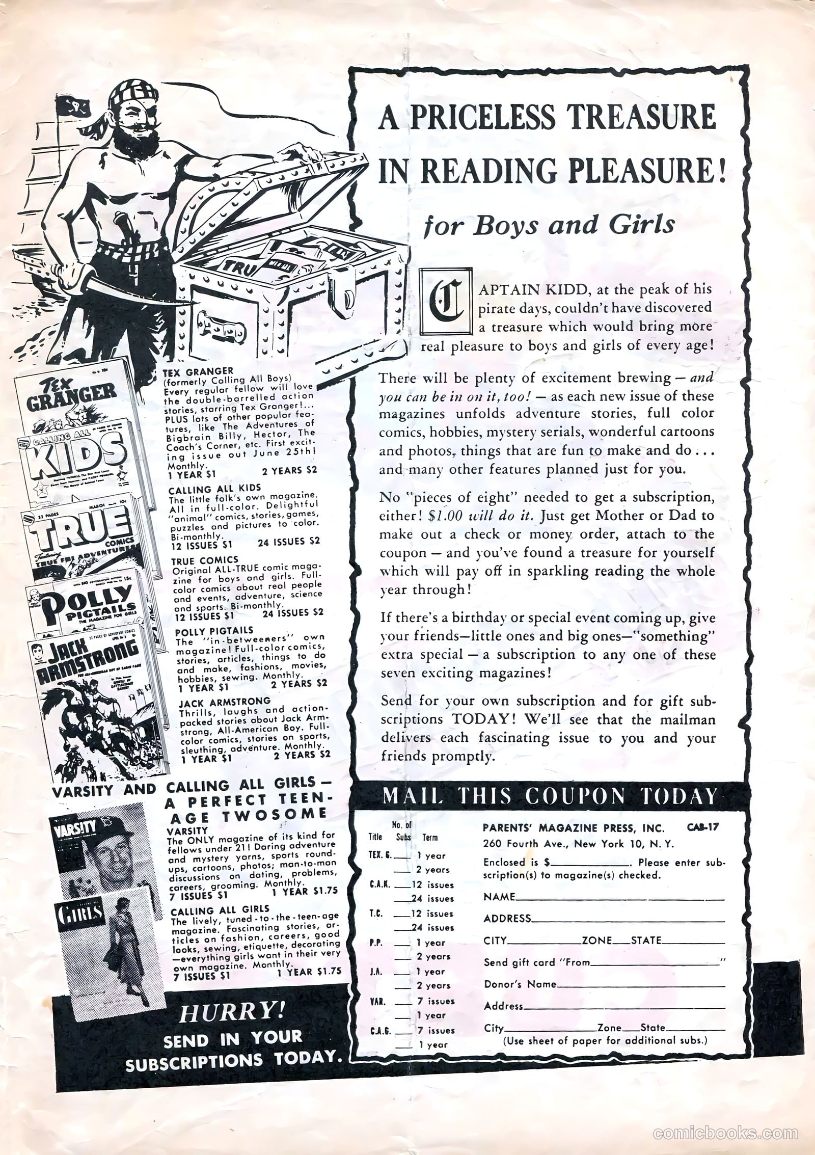 Calling All Boys #17 (1948) — page 35 of 36