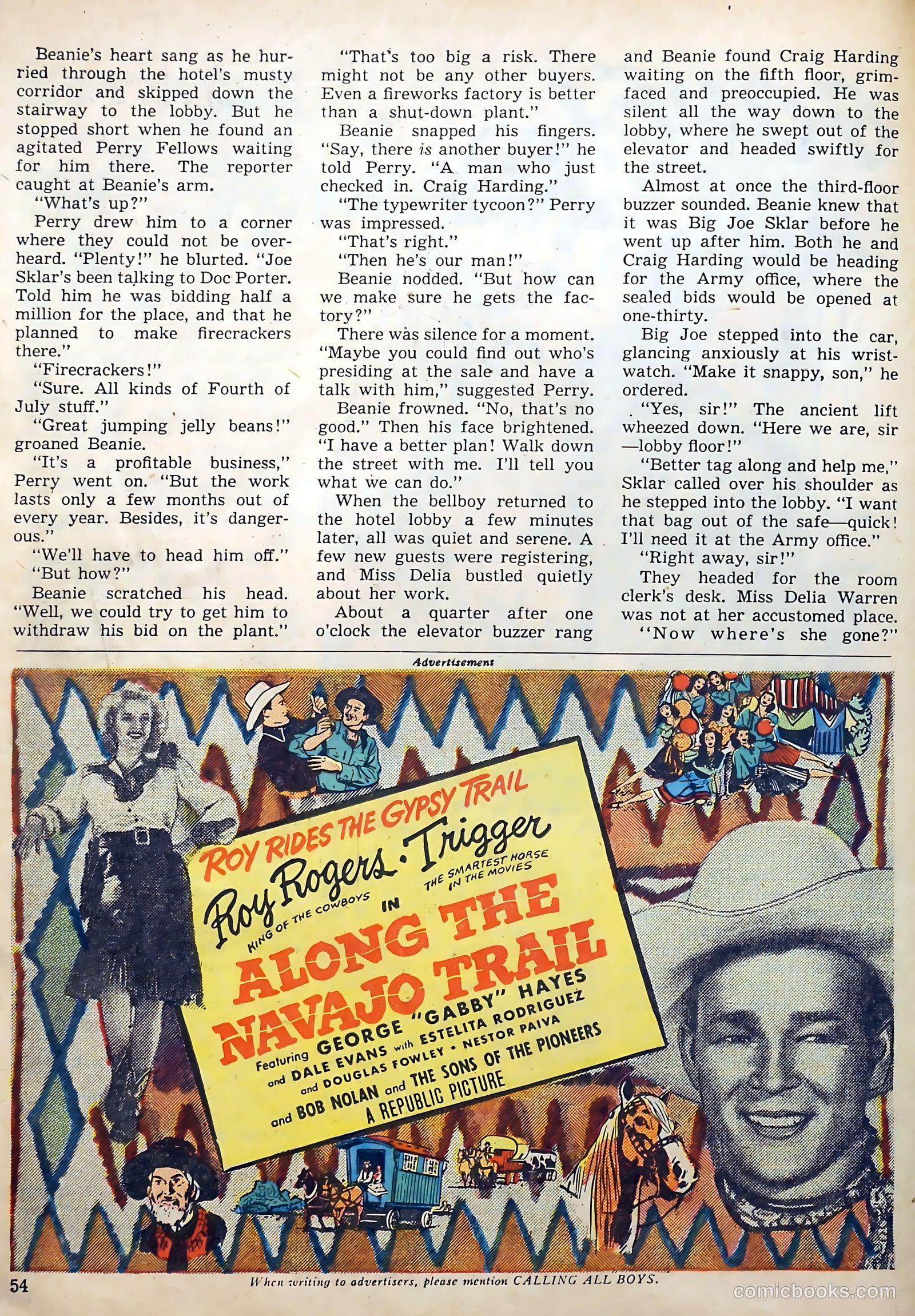 Calling All Boys #3 (1946) — page 54 of 60