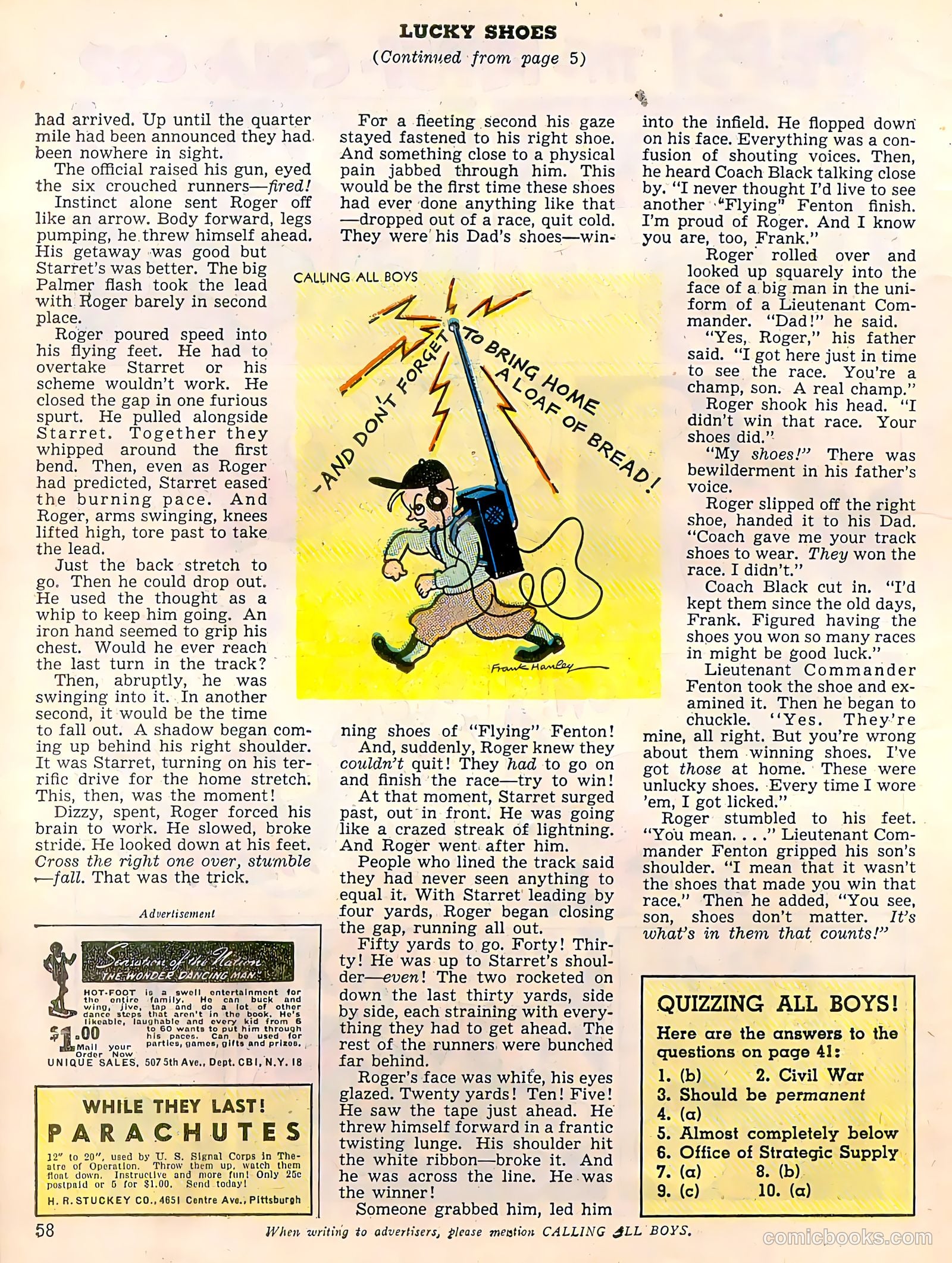 Calling All Boys #4 (1946) — page 58 of 60