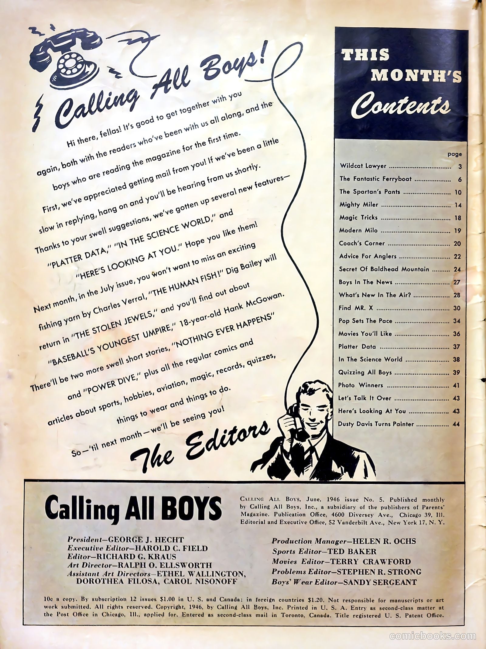 Calling All Boys #5 (1946) — page 2 of 57