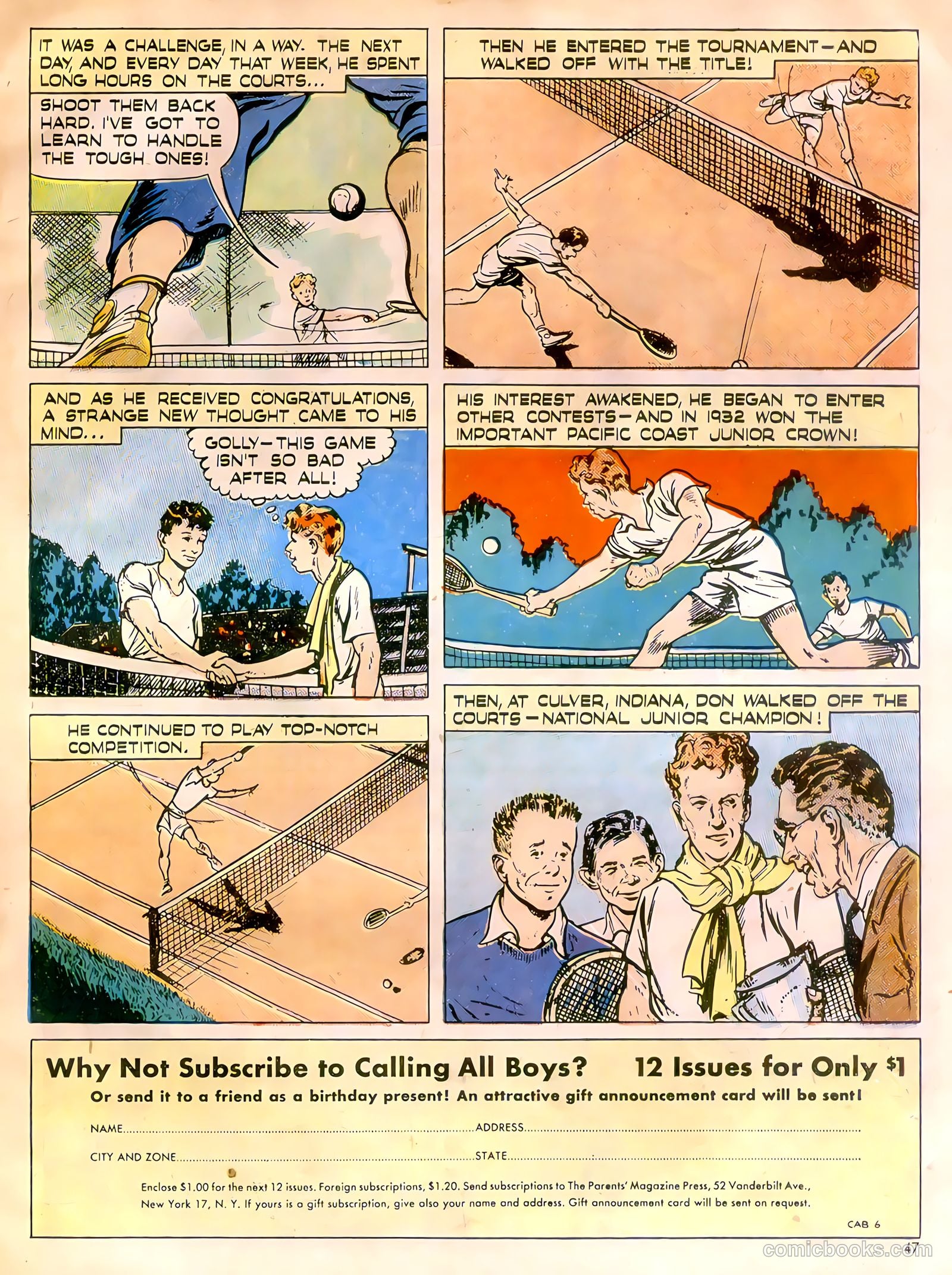 Calling All Boys #6 (1946) — page 47 of 52