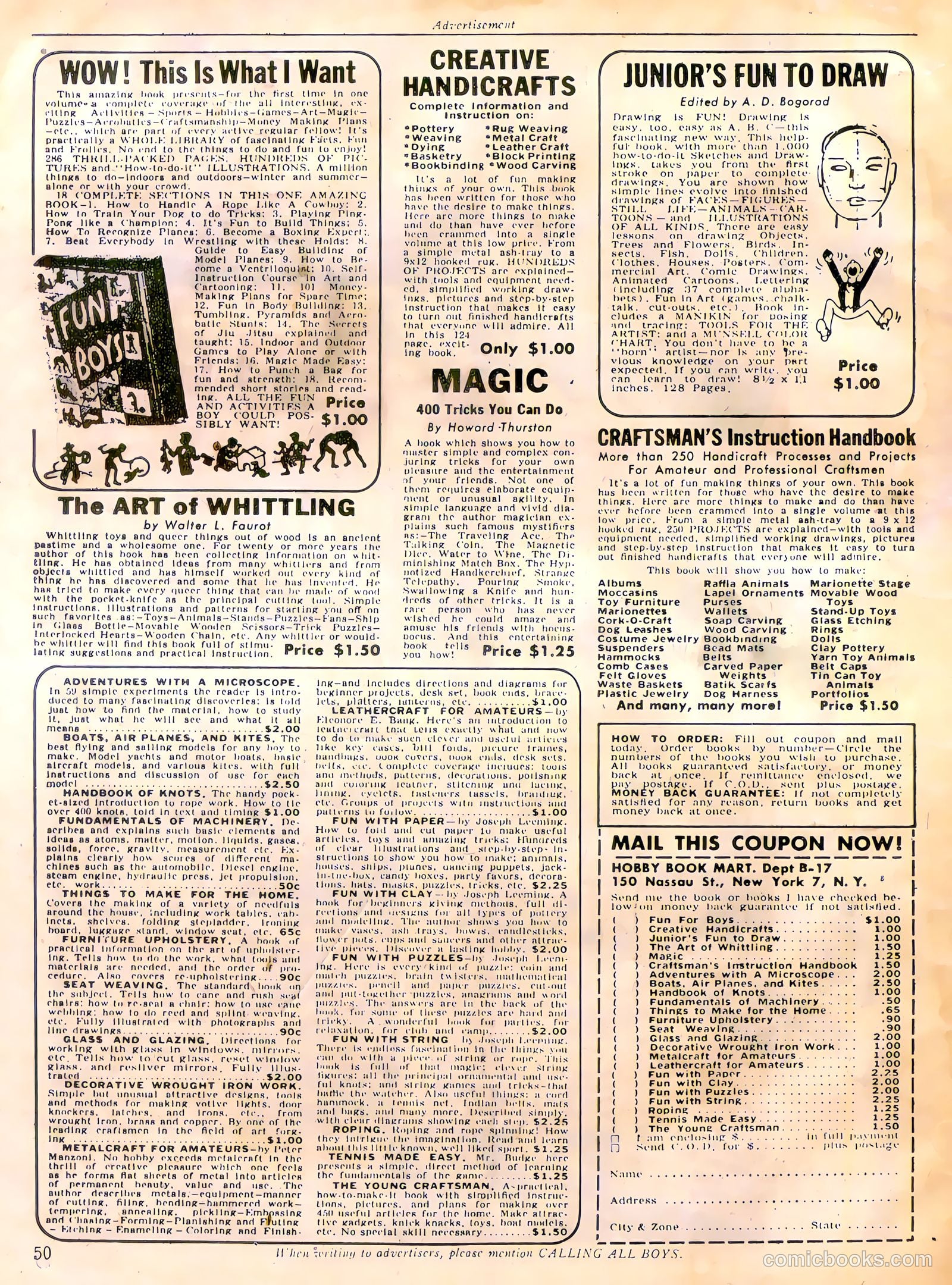 Calling All Boys #6 (1946) — page 50 of 52