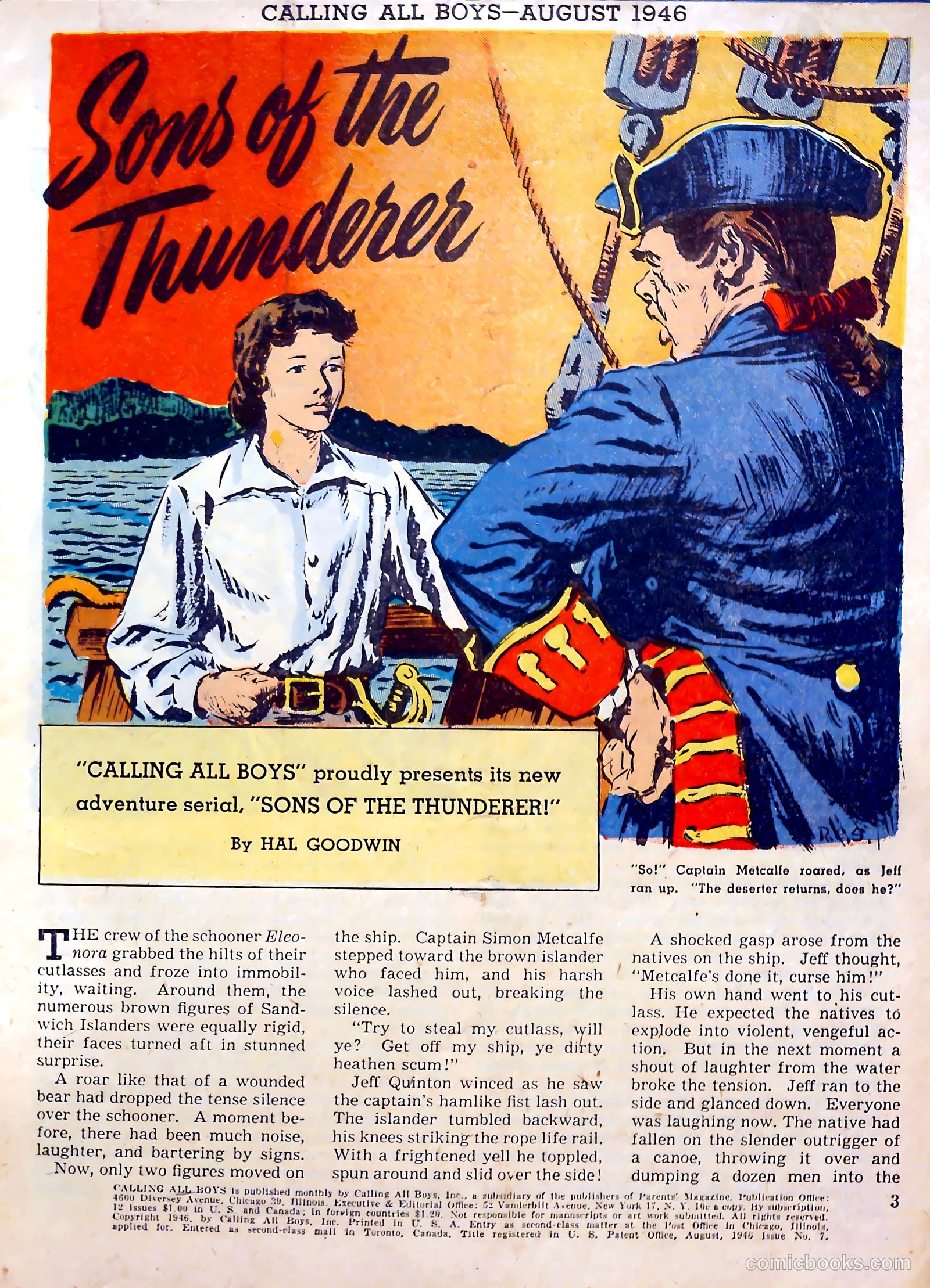 Calling All Boys #7 (1946) — page 3 of 52