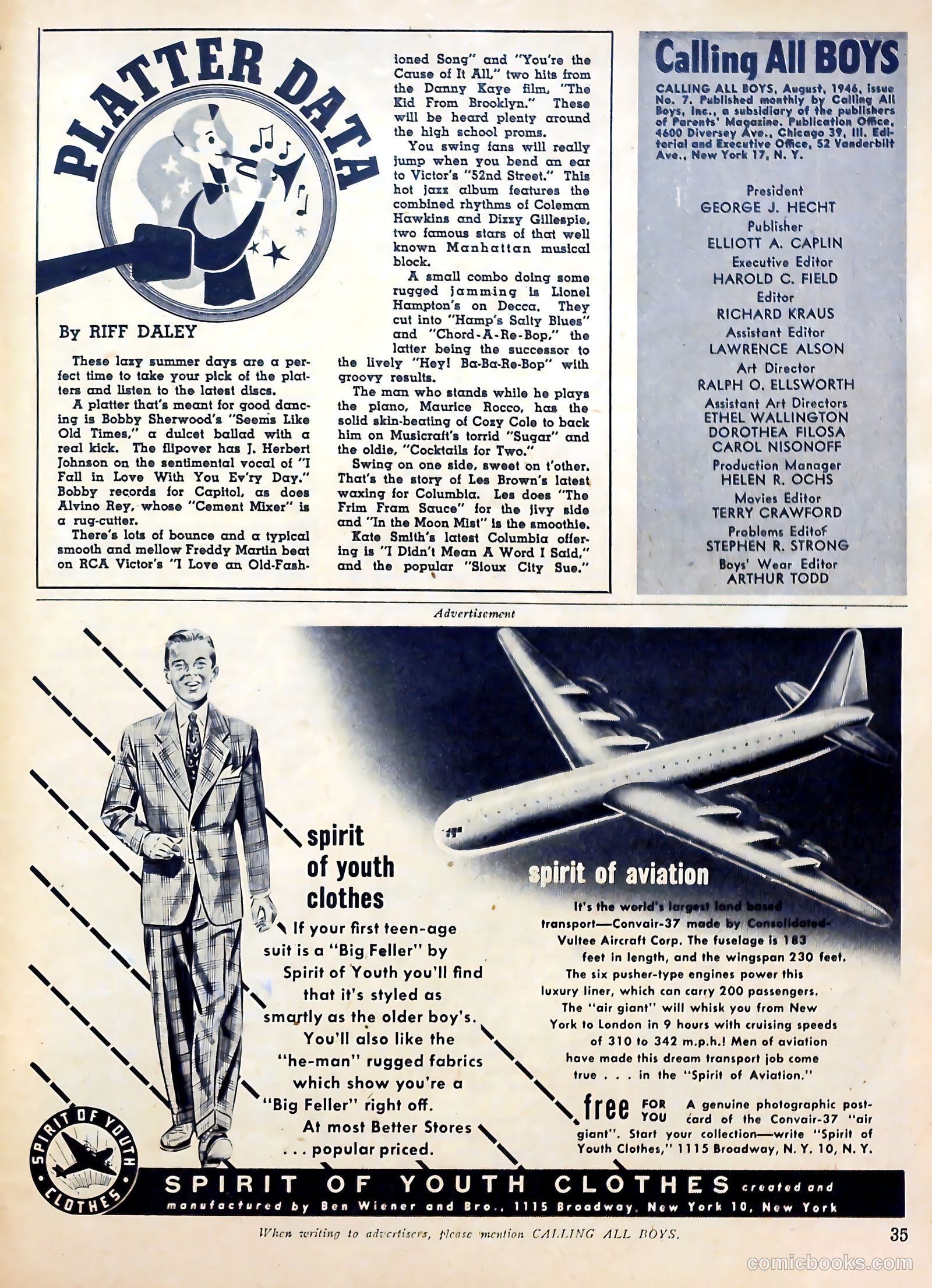 Calling All Boys #7 (1946) — page 35 of 52