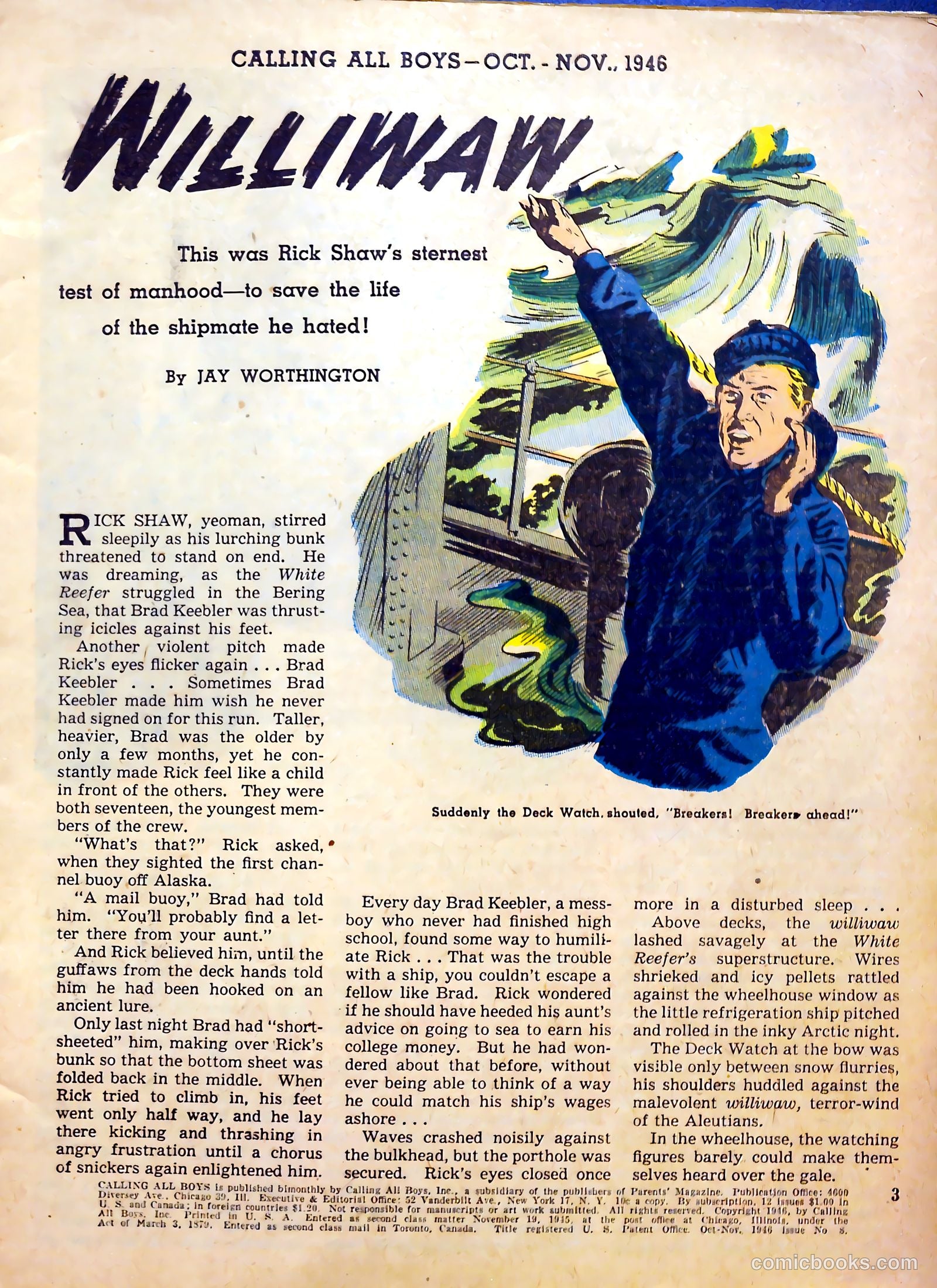 Calling All Boys #8 (1946) — page 3 of 59