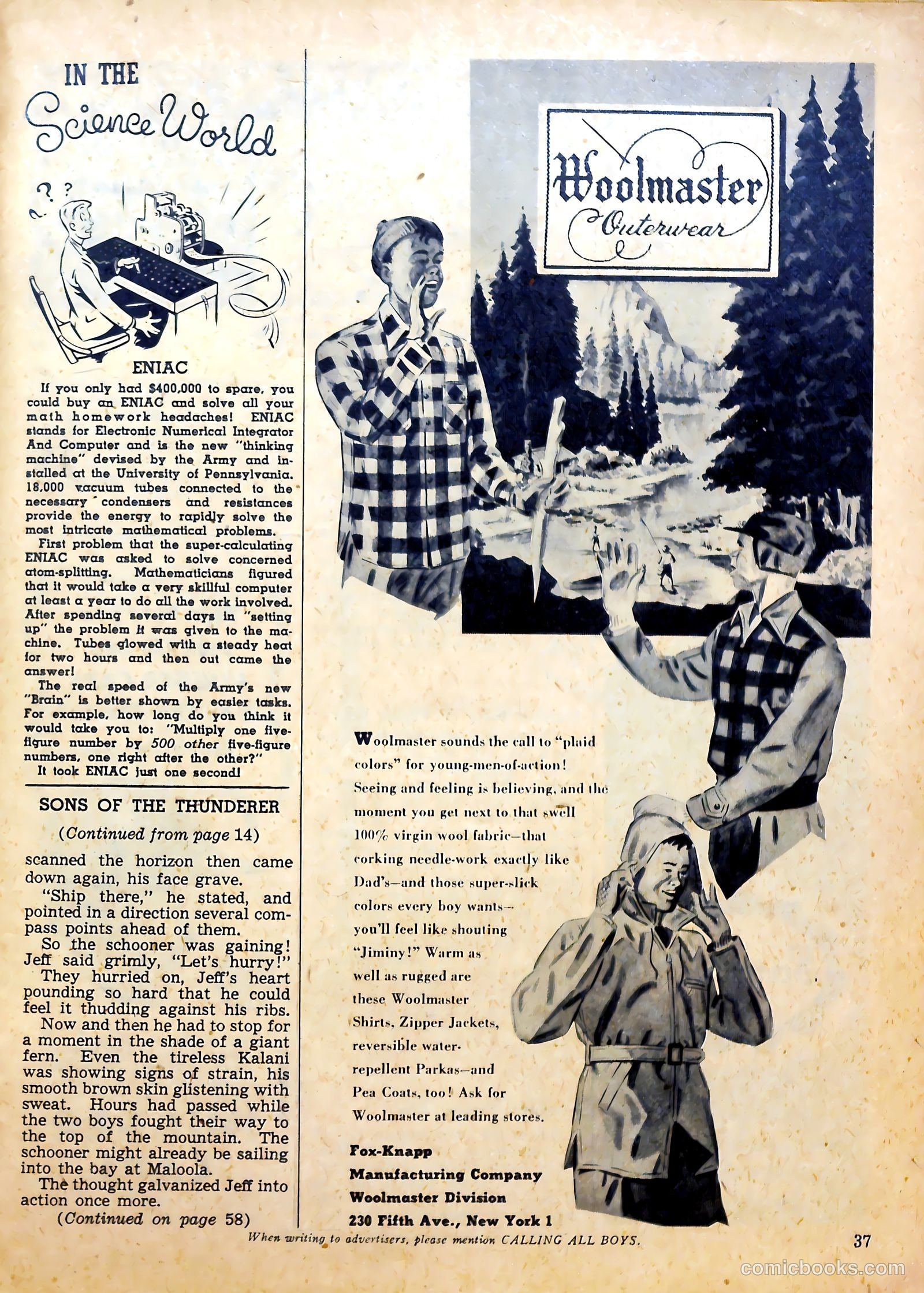 Calling All Boys #8 (1946) — page 36 of 59