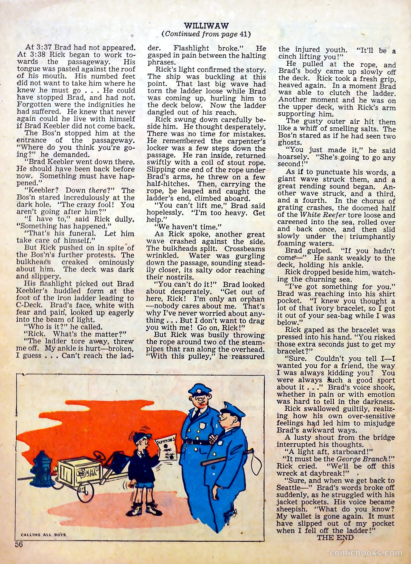 Calling All Boys #8 (1946) — page 55 of 59