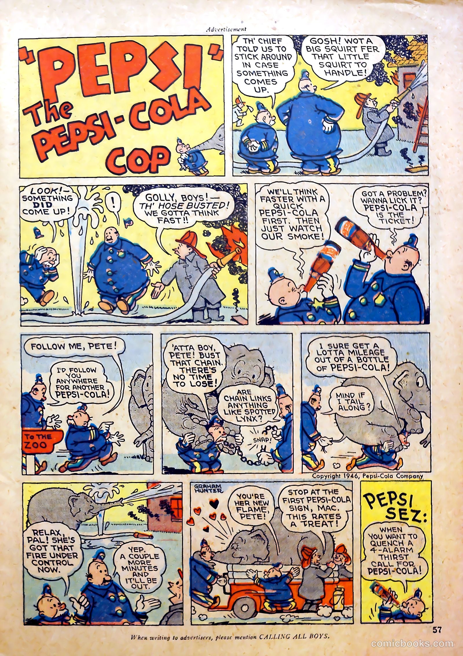 Calling All Boys #8 (1946) — page 56 of 59