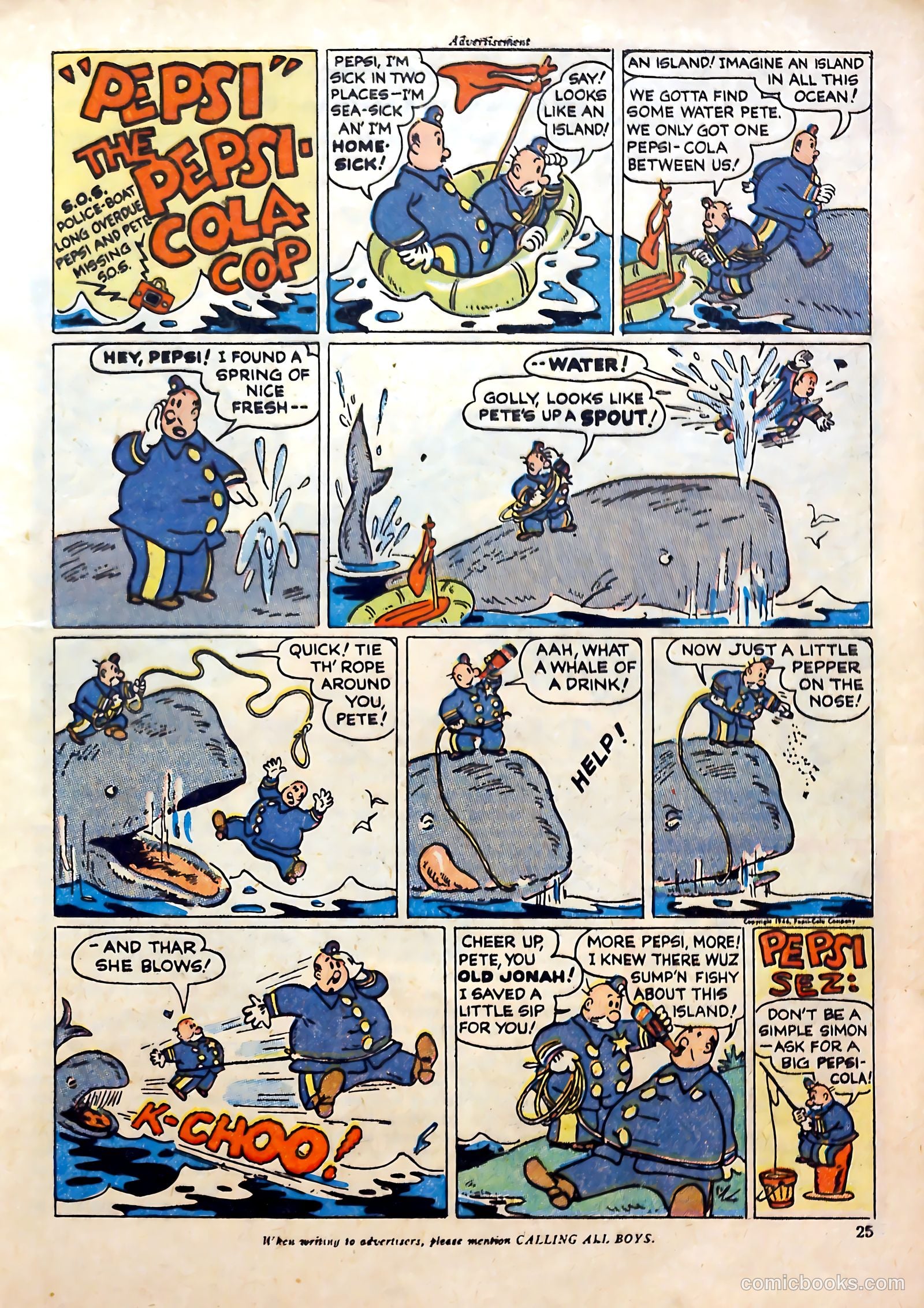 Calling All Boys #9 (1946) — page 23 of 49