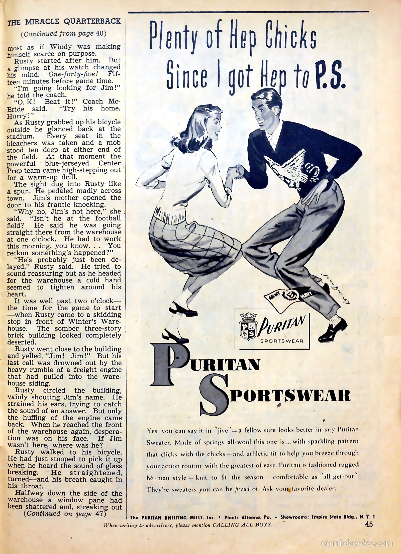Calling All Boys #9 (1946) — page 42 of 49