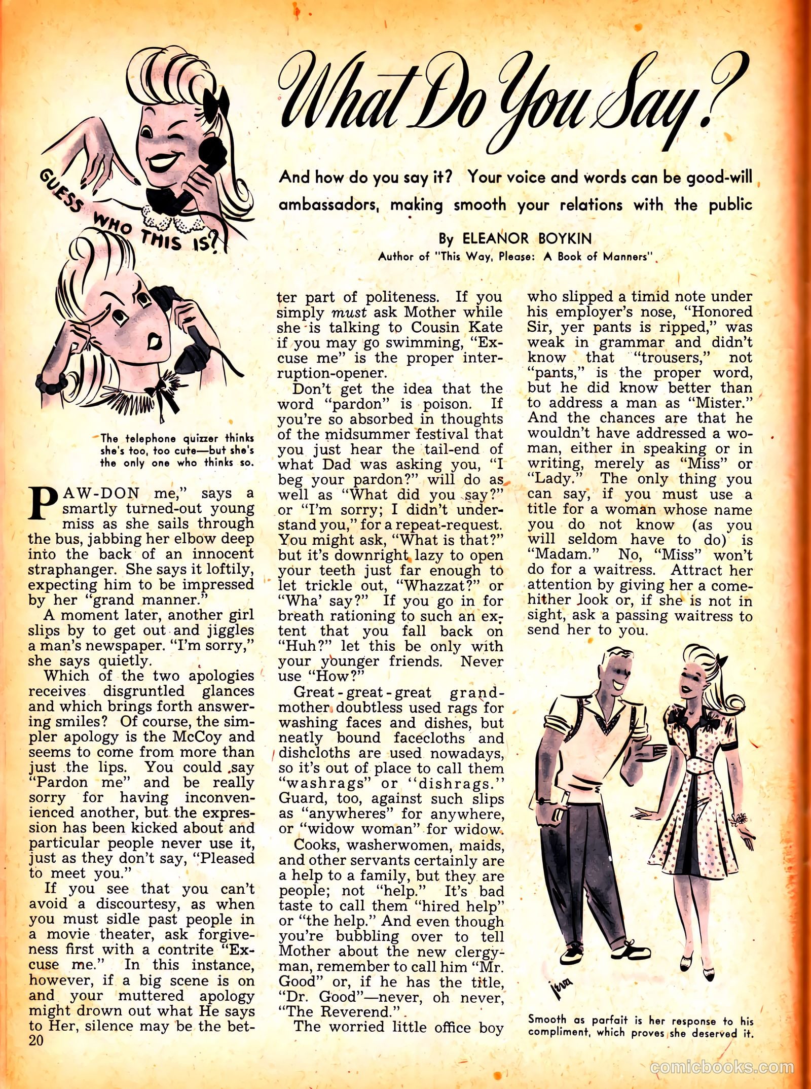 Calling All Girls #10 (1942) — page 20 of 60