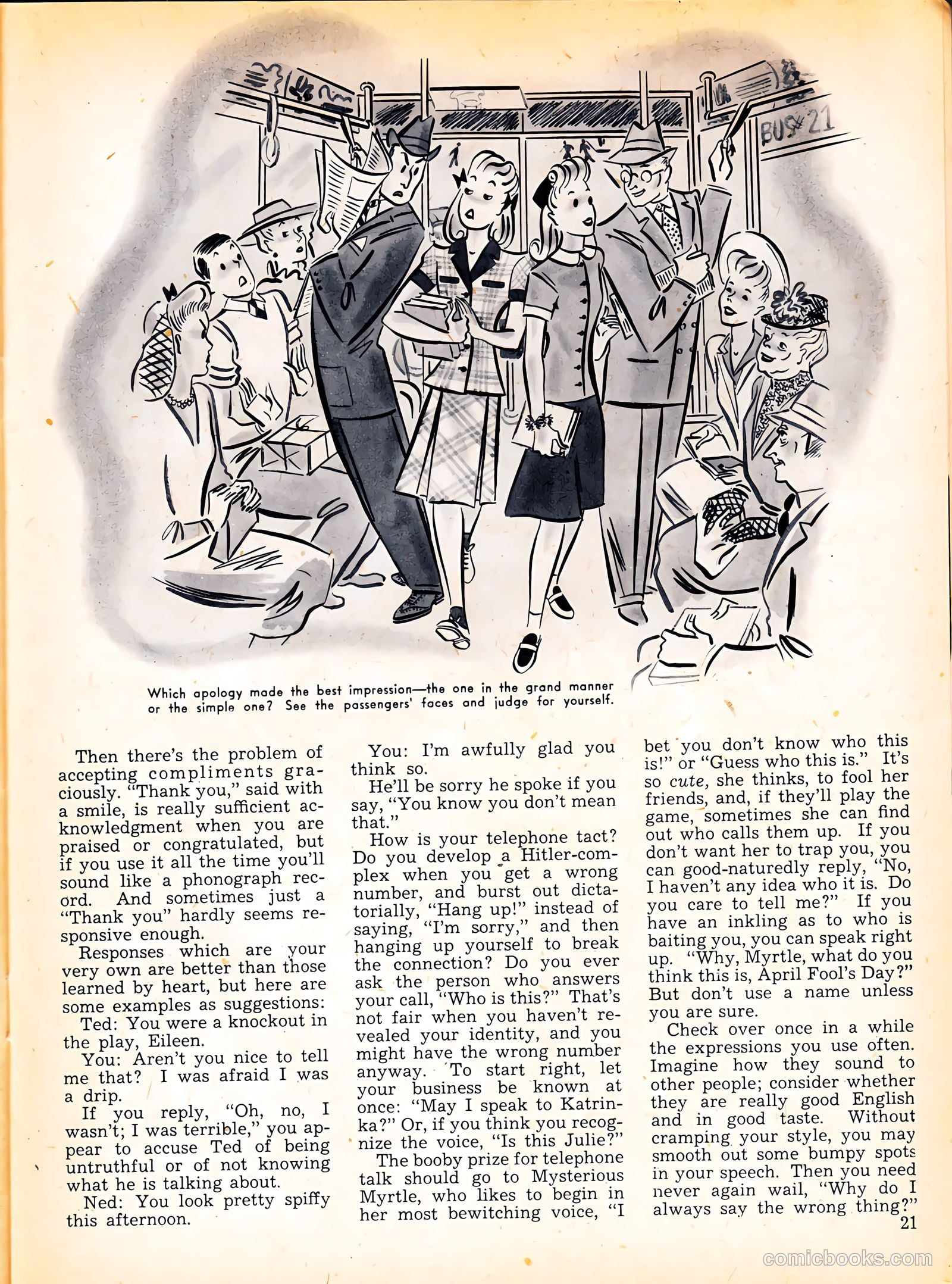 Calling All Girls #10 (1942) — page 21 of 60