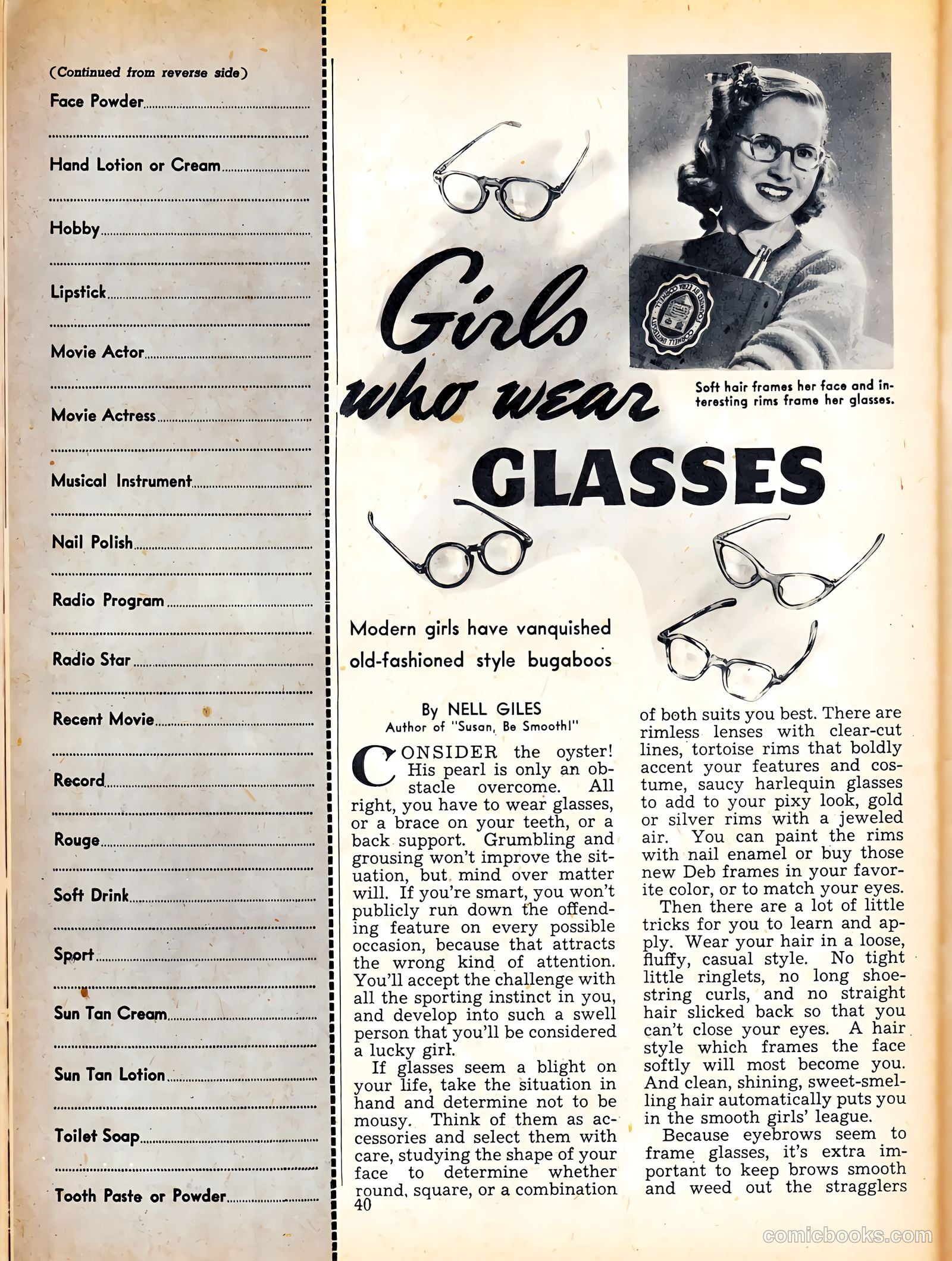 Calling All Girls #10 (1942) — page 40 of 60