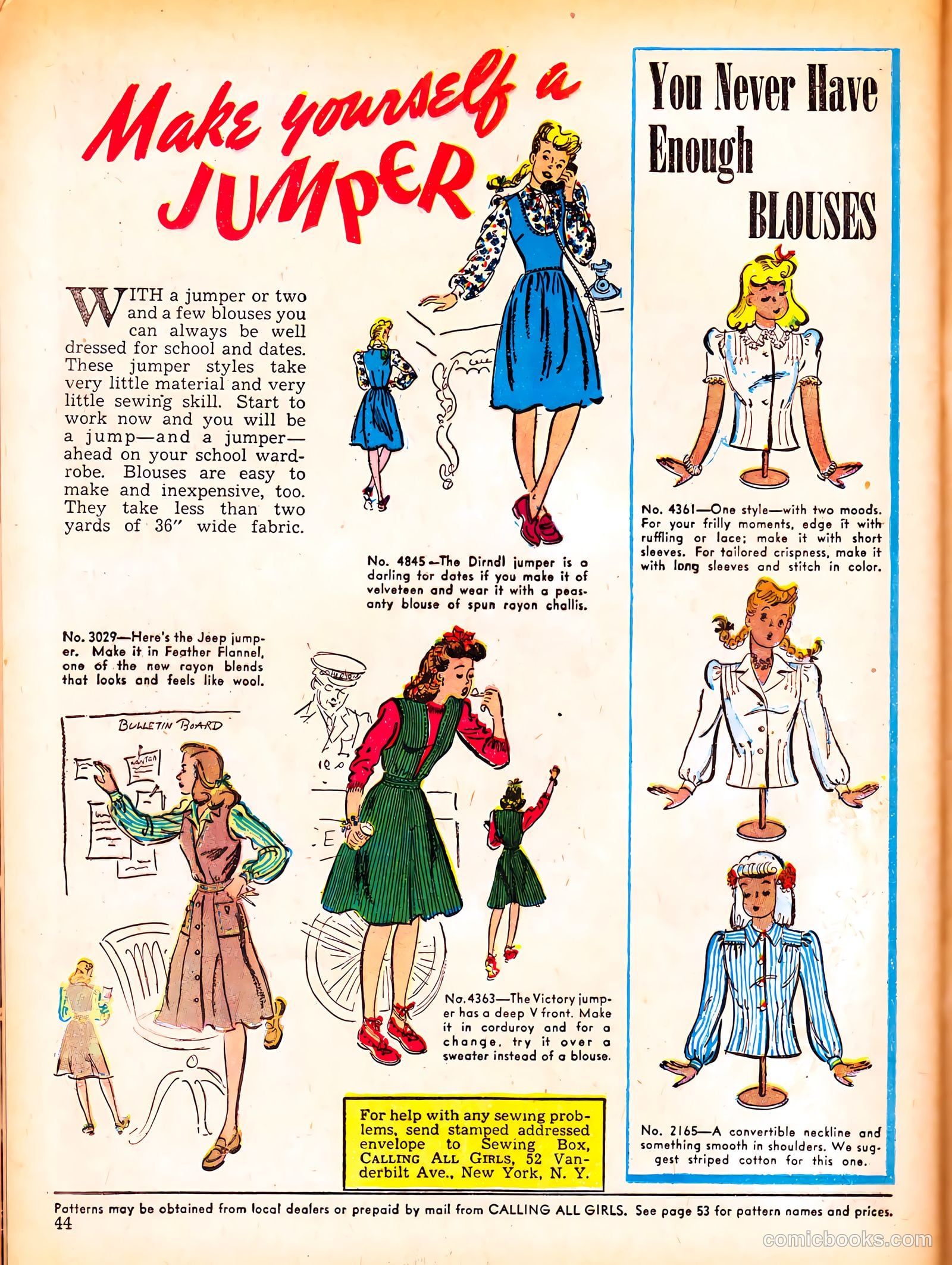 Calling All Girls #10 (1942) — page 44 of 60