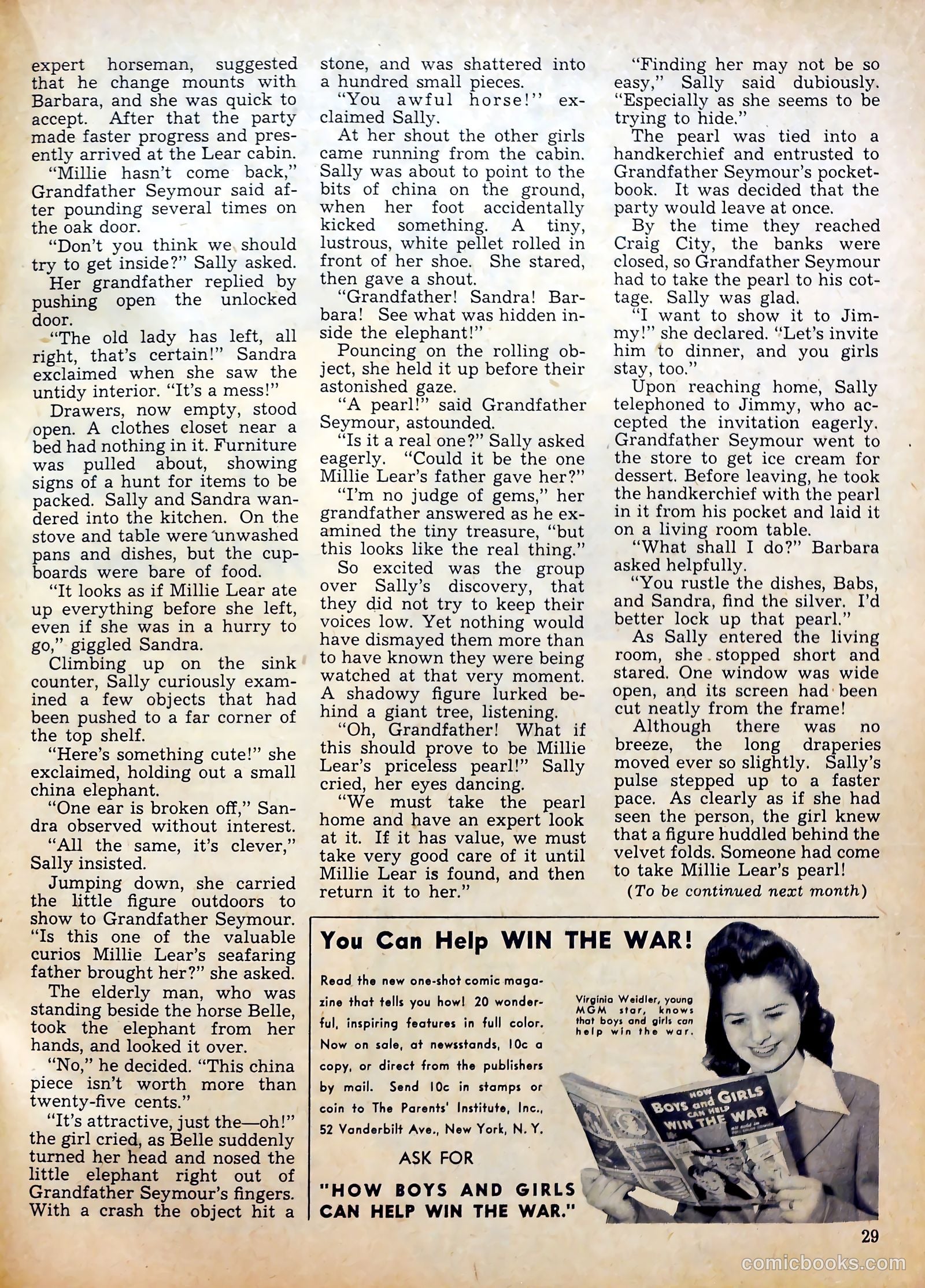 Calling All Girls #12 (1942) — page 29 of 59