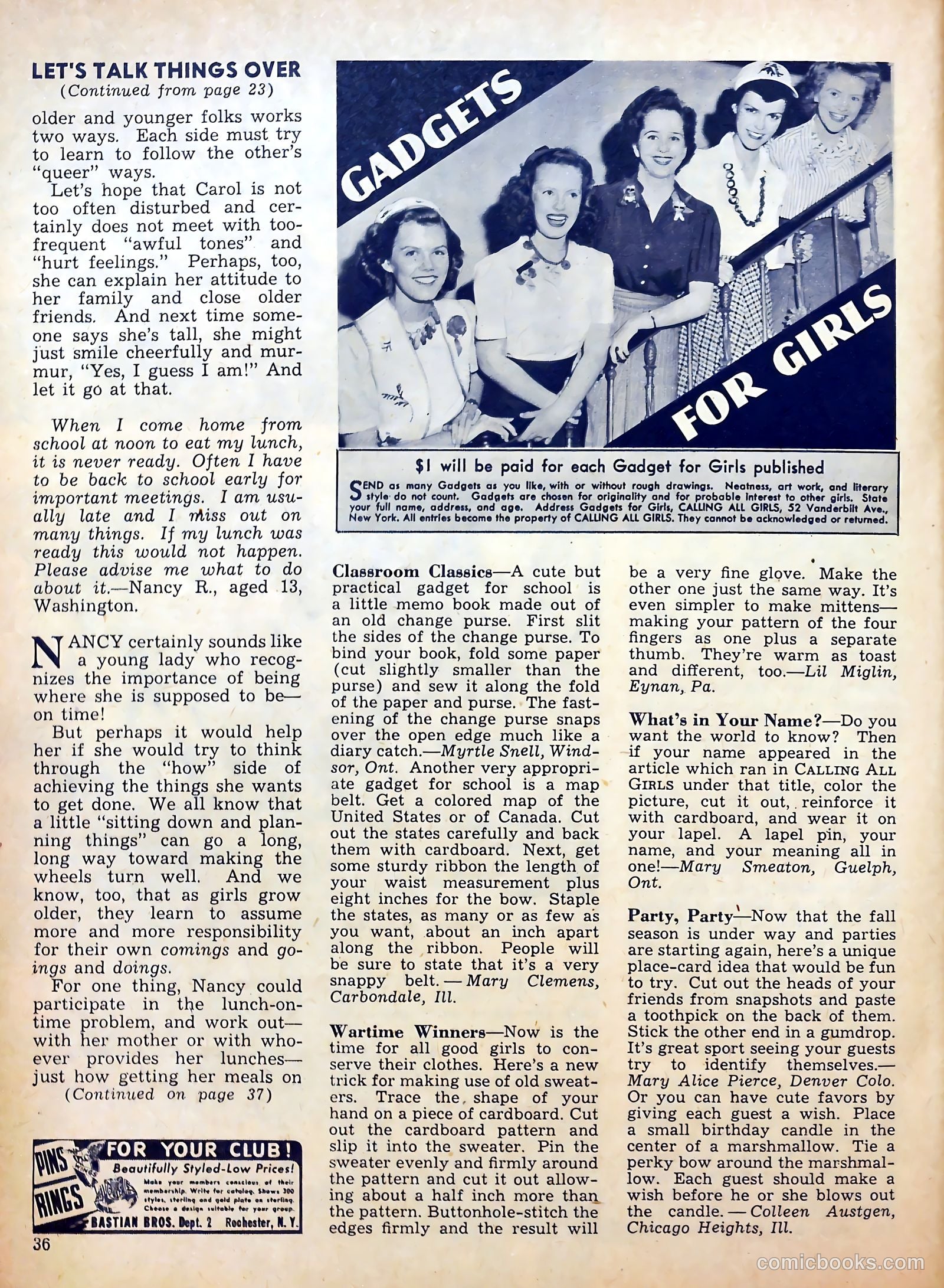 Calling All Girls #12 (1942) — page 35 of 59