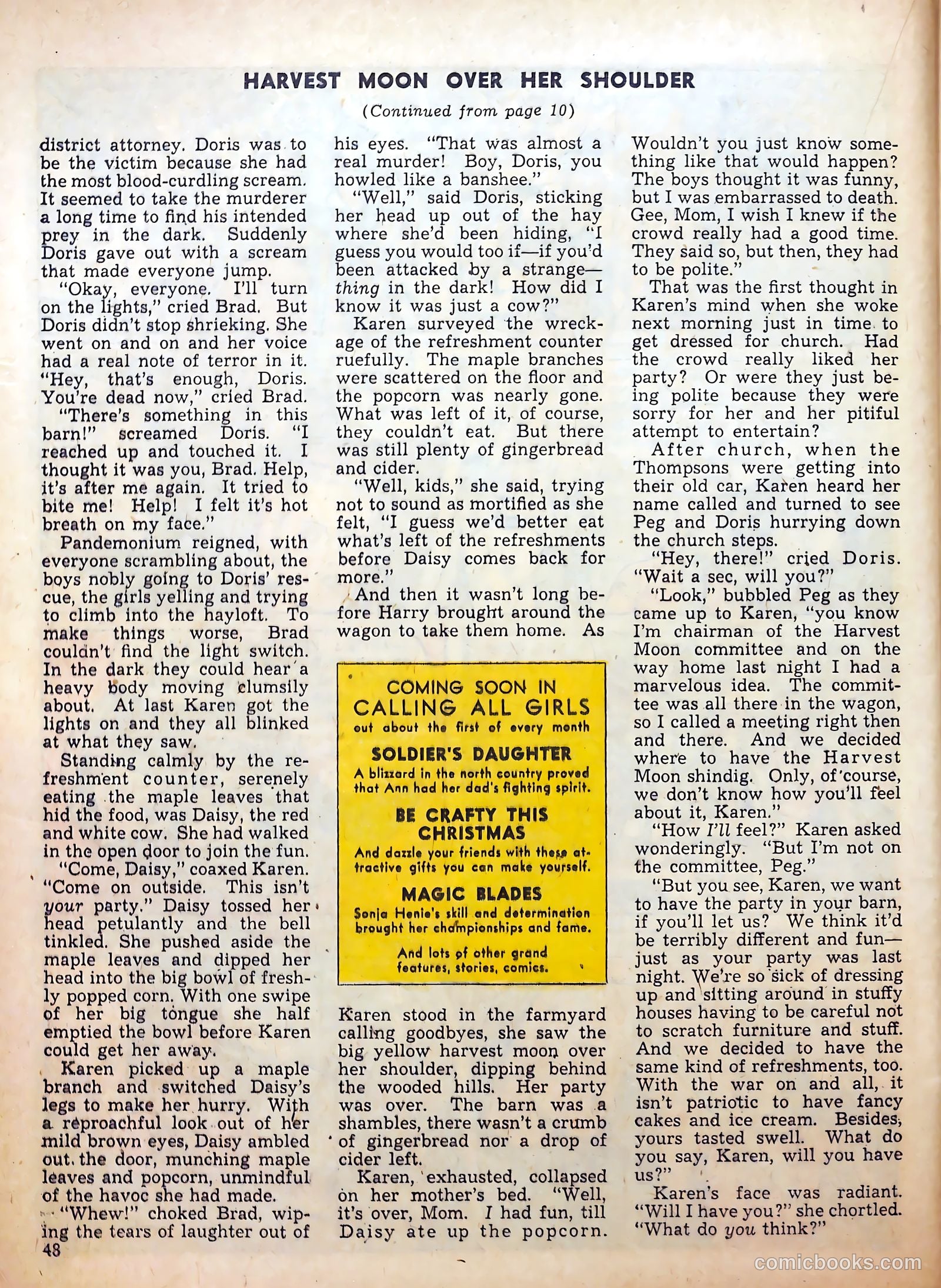 Calling All Girls #12 (1942) — page 47 of 59