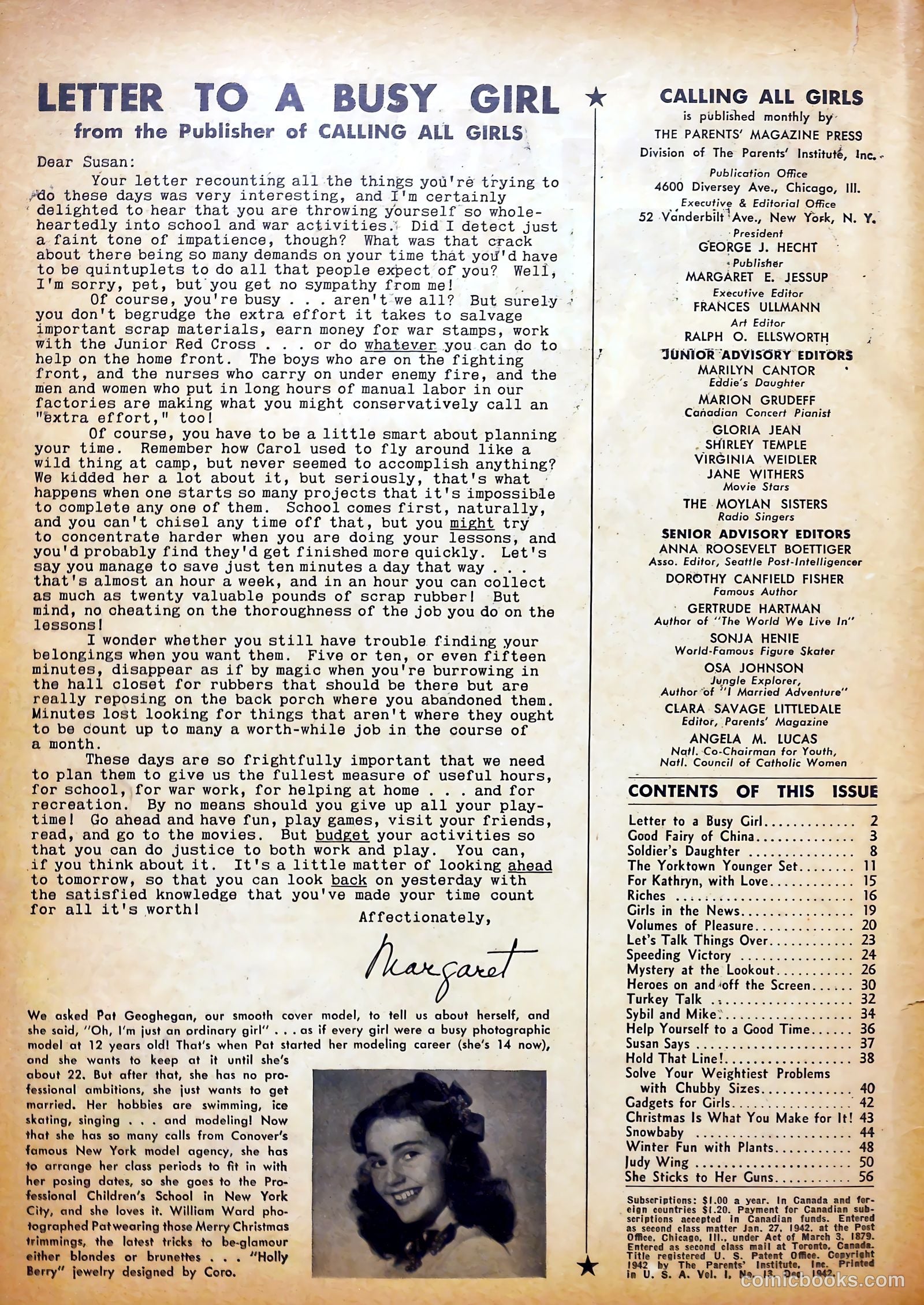 Calling All Girls #13 (1942) — page 2 of 60