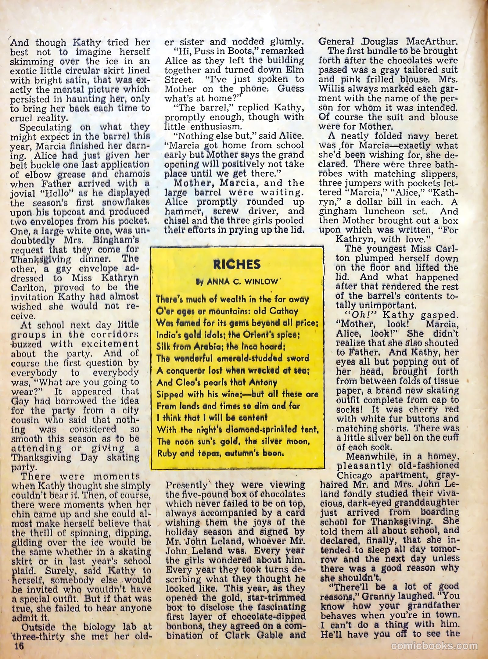 Calling All Girls #13 (1942) — page 16 of 60
