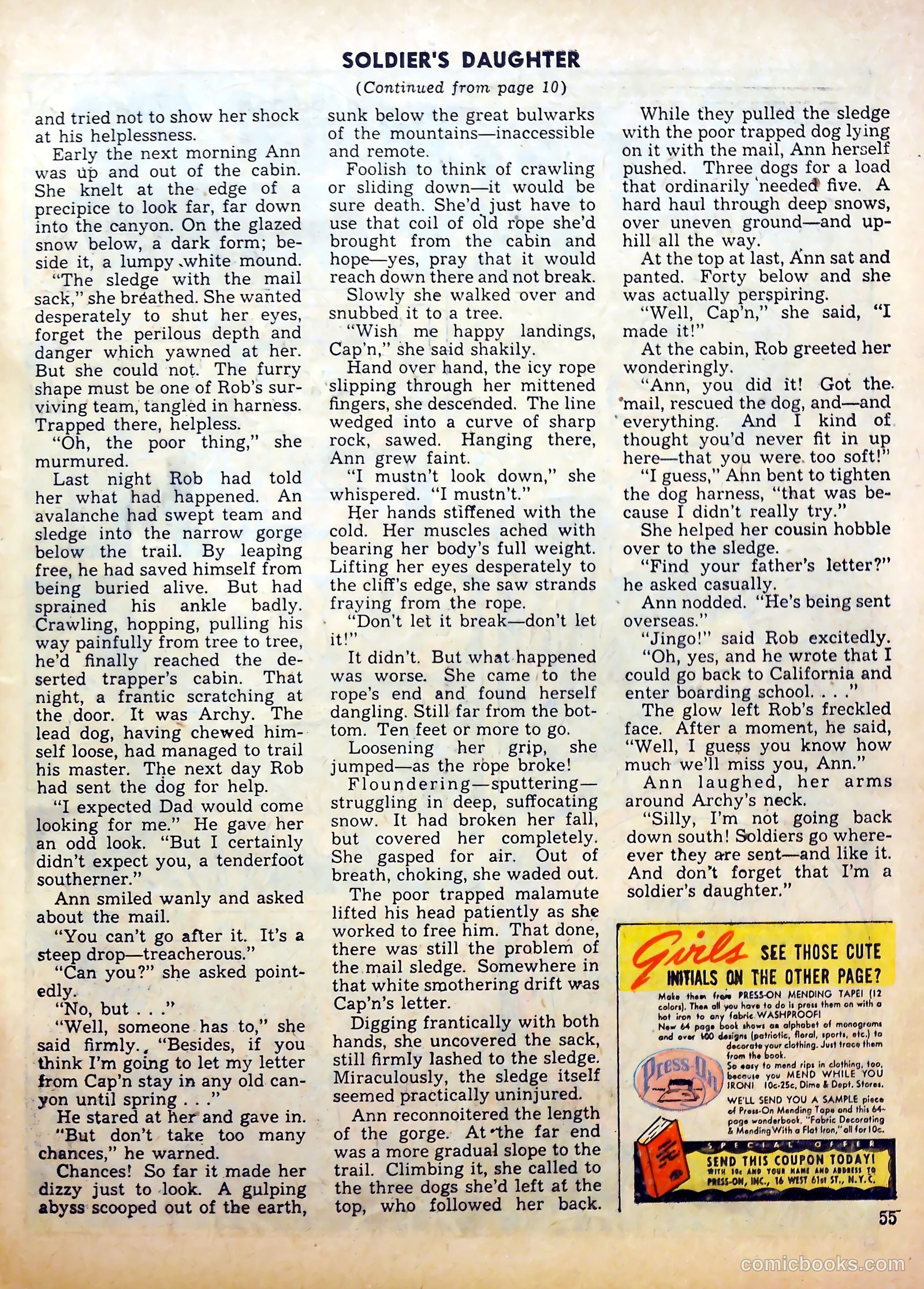 Calling All Girls #13 (1942) — page 54 of 60
