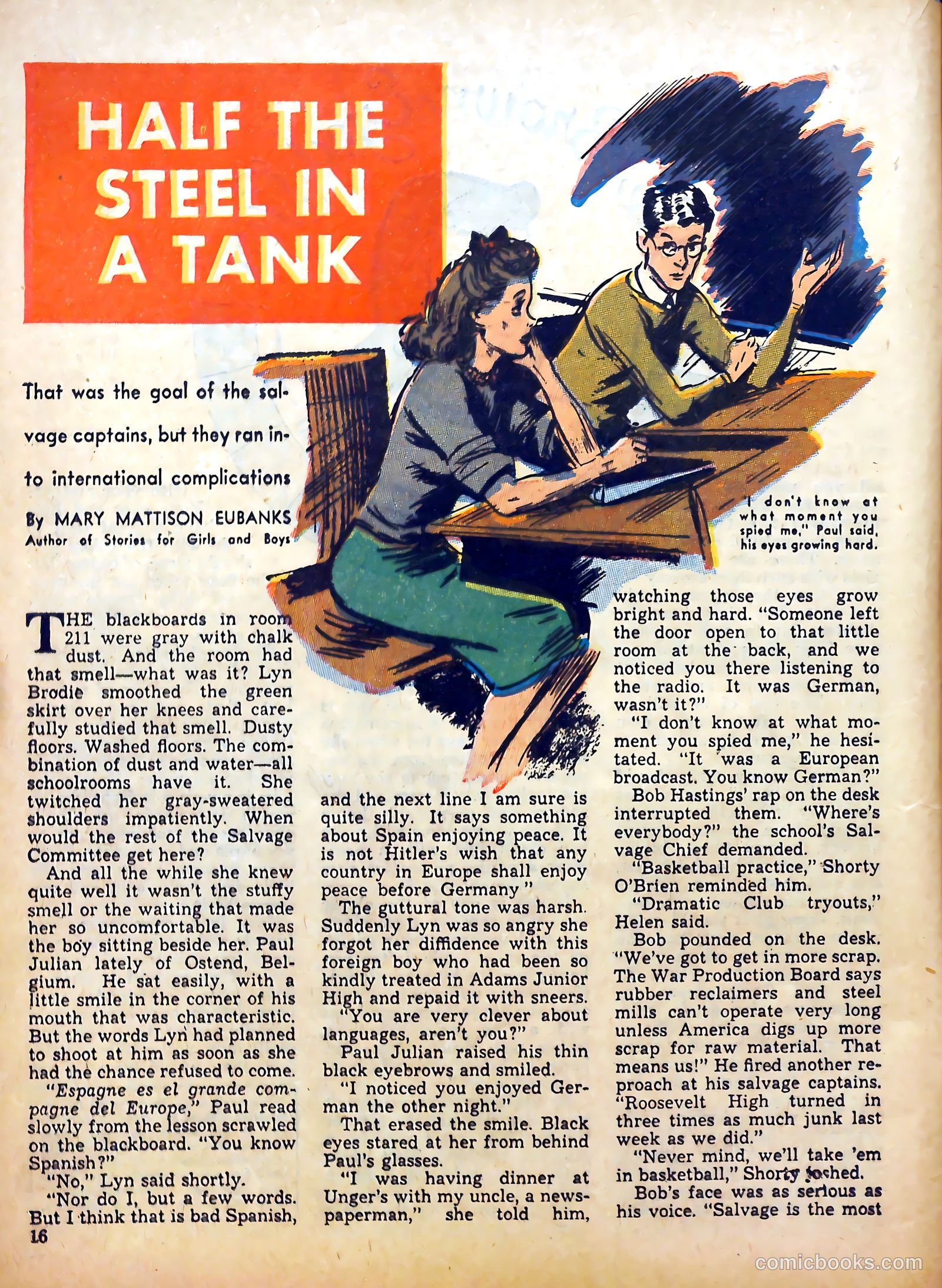 Calling All Girls #15 (1955) — page 16 of 59