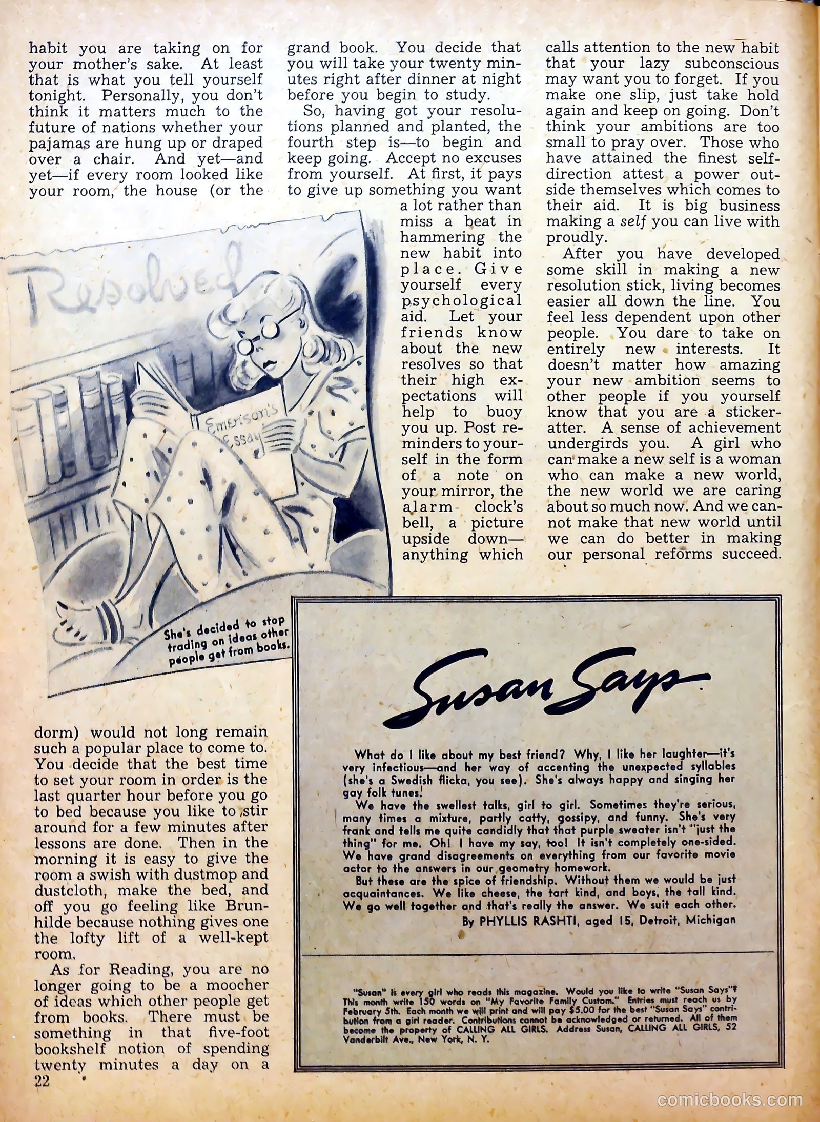 Calling All Girls #15 (1955) — page 22 of 59