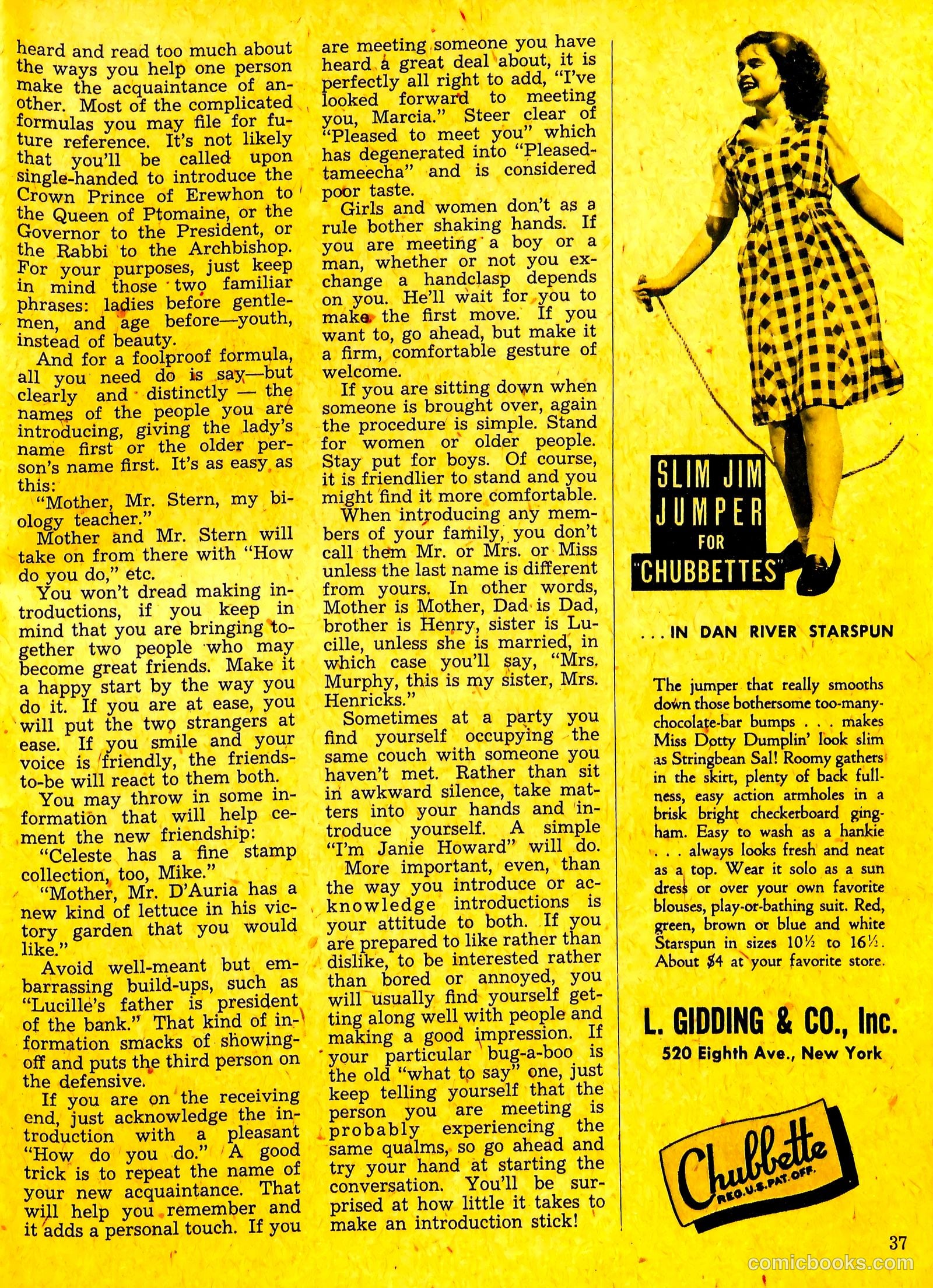 Calling All Girls #19 (1956) — page 37 of 60