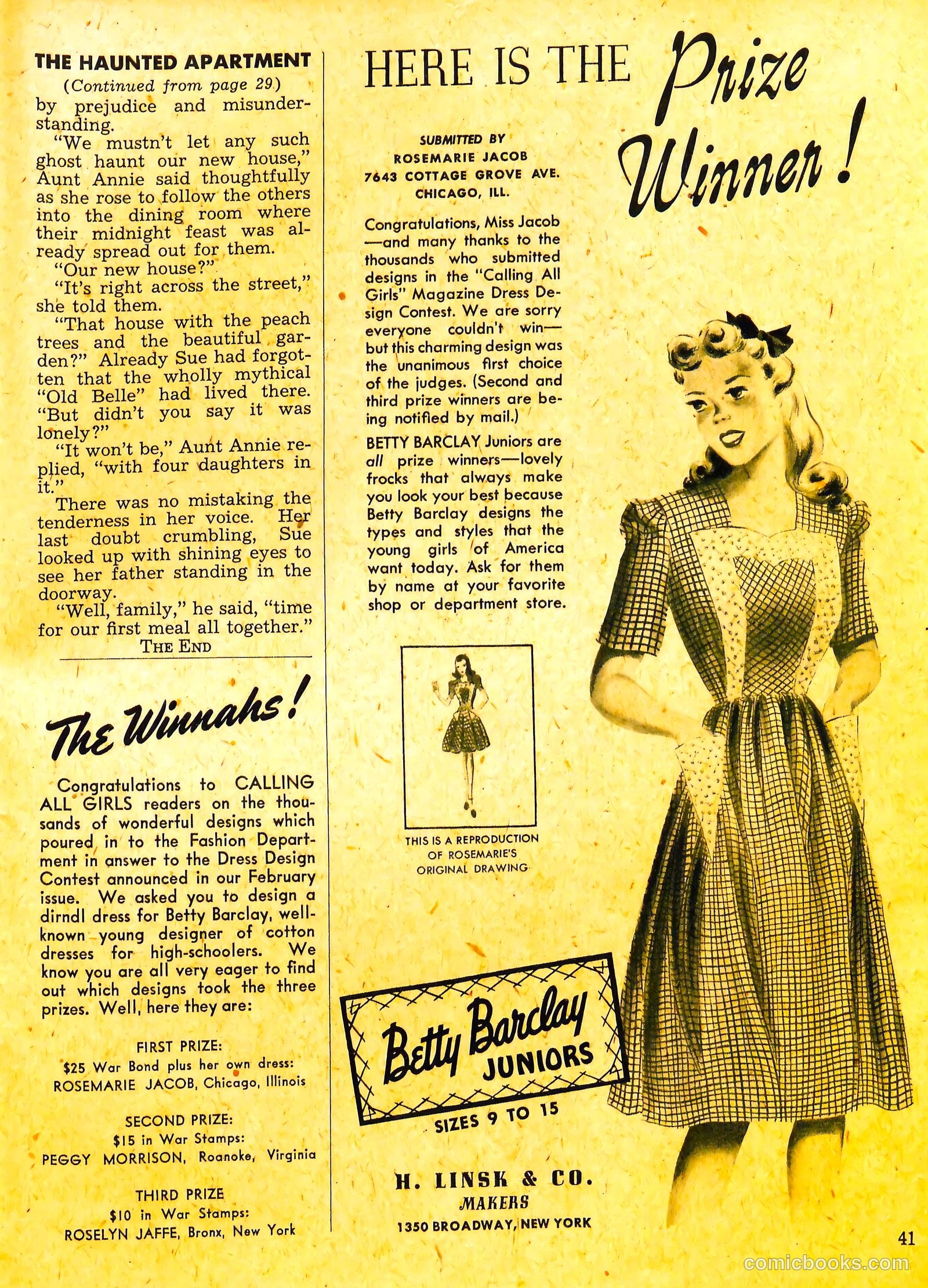 Calling All Girls #19 (1956) — page 41 of 60