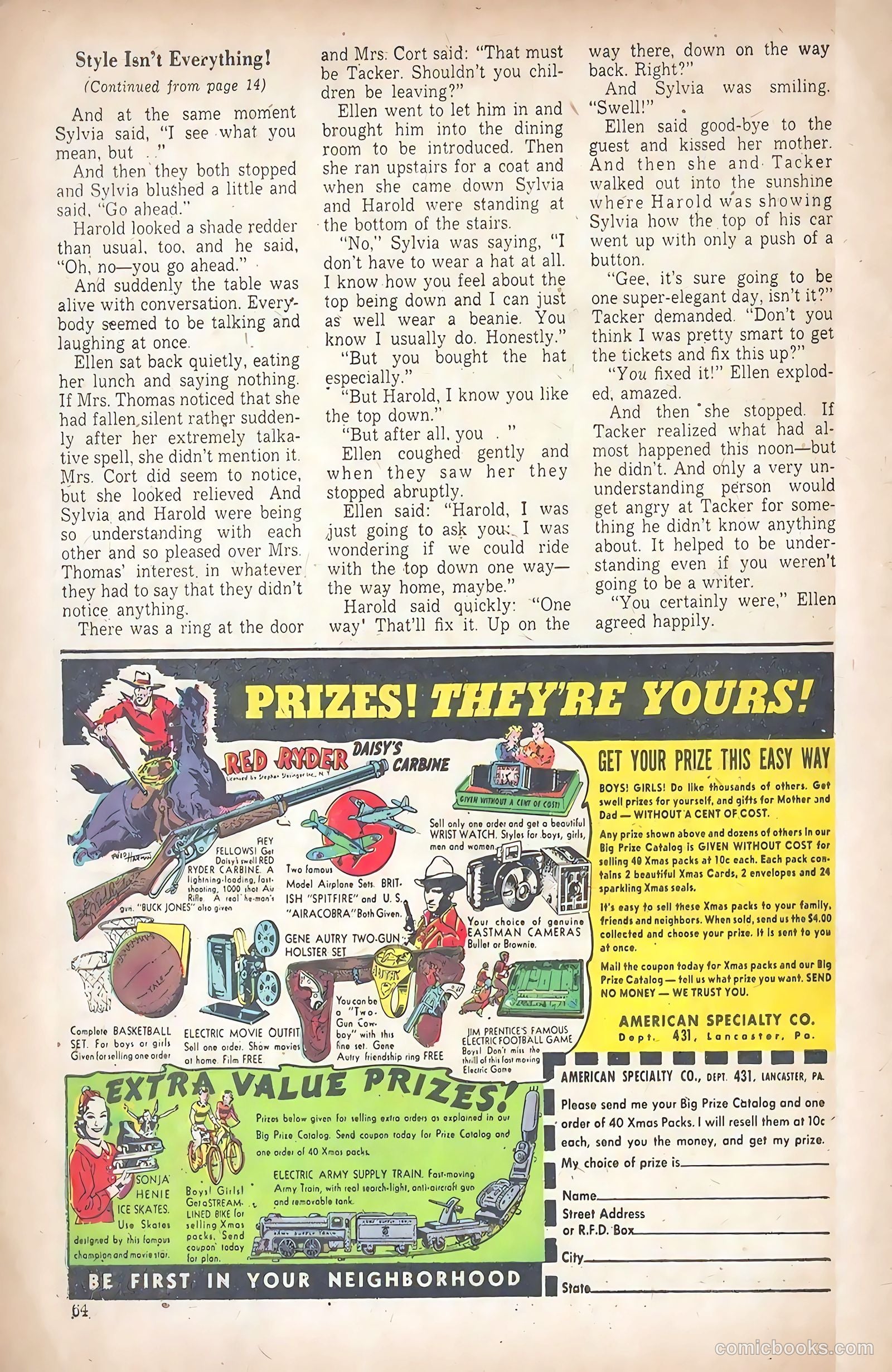 Calling All Girls #2 (1941) — page 66 of 68