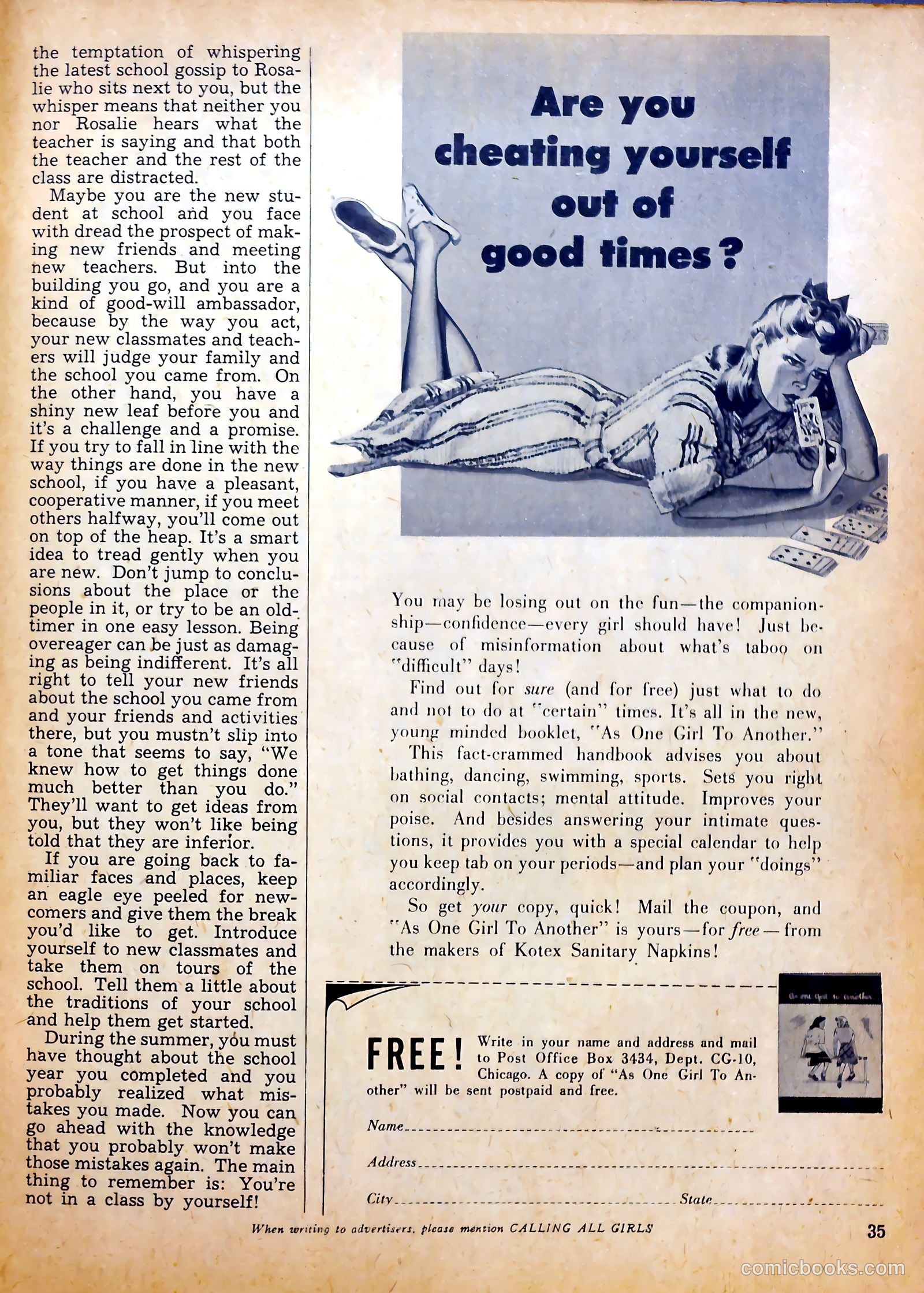Calling All Girls #22 (1956) — page 34 of 59