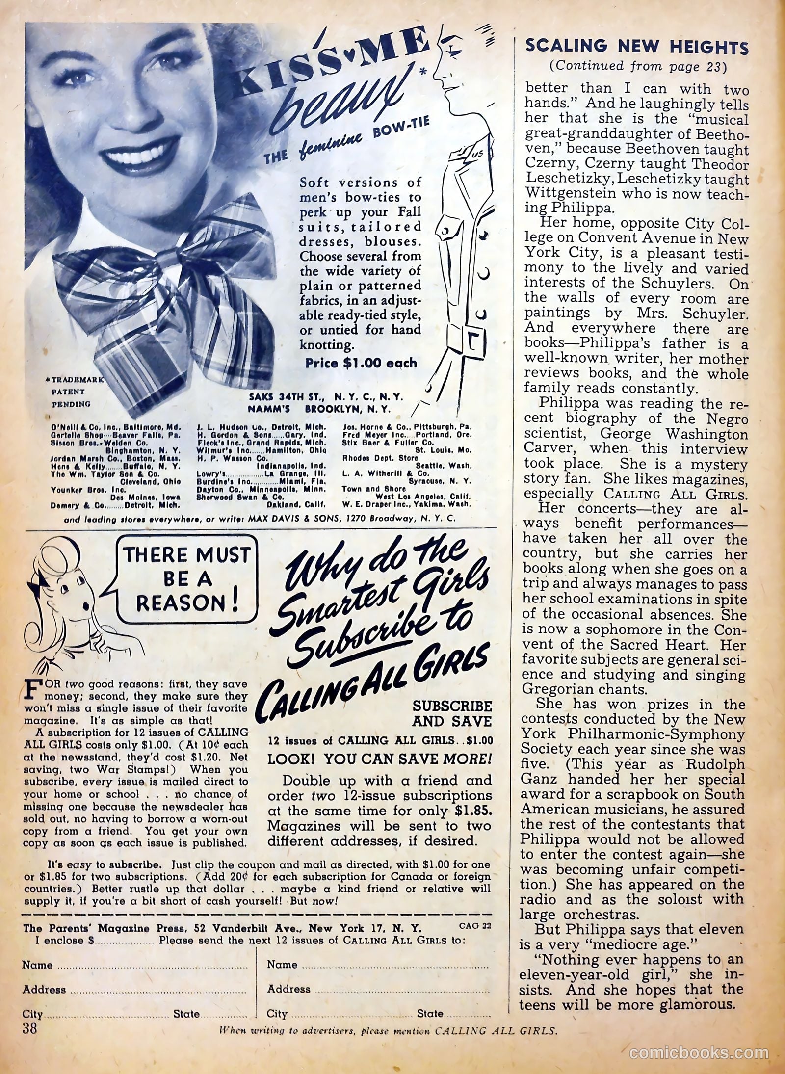 Calling All Girls #22 (1956) — page 37 of 59