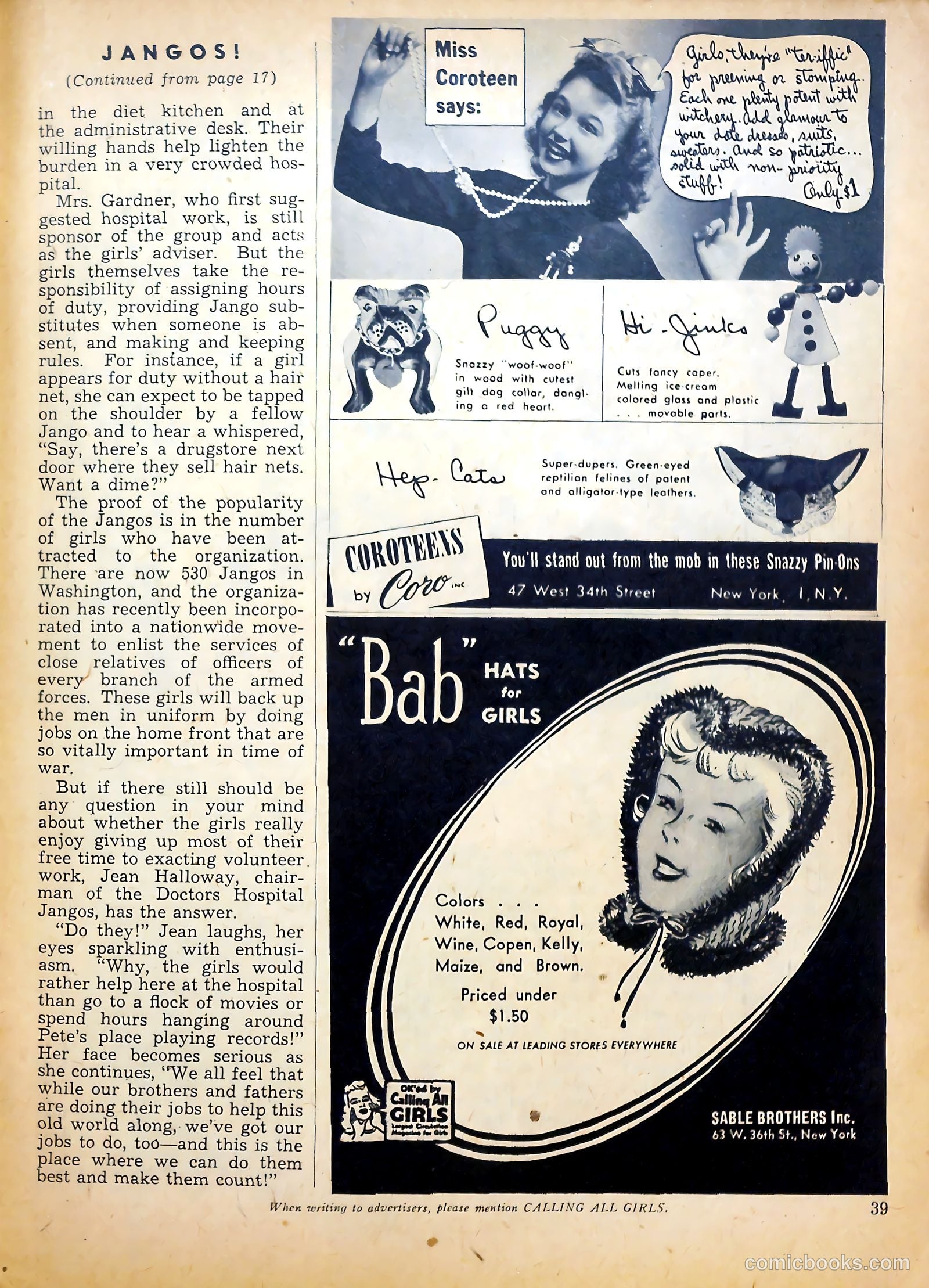 Calling All Girls #22 (1956) — page 38 of 59