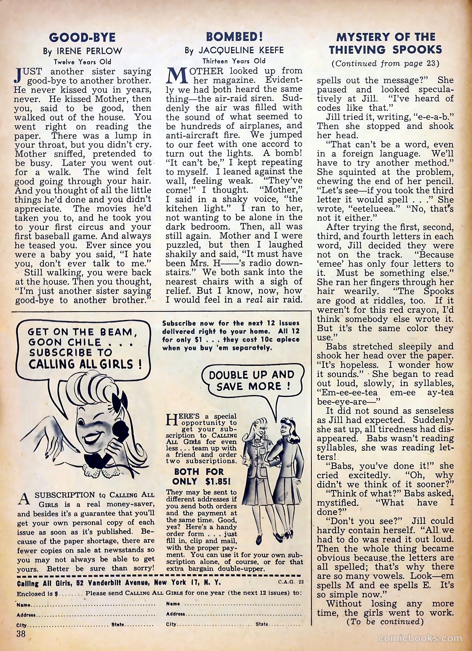 Calling All Girls #23 (1956) — page 37 of 60